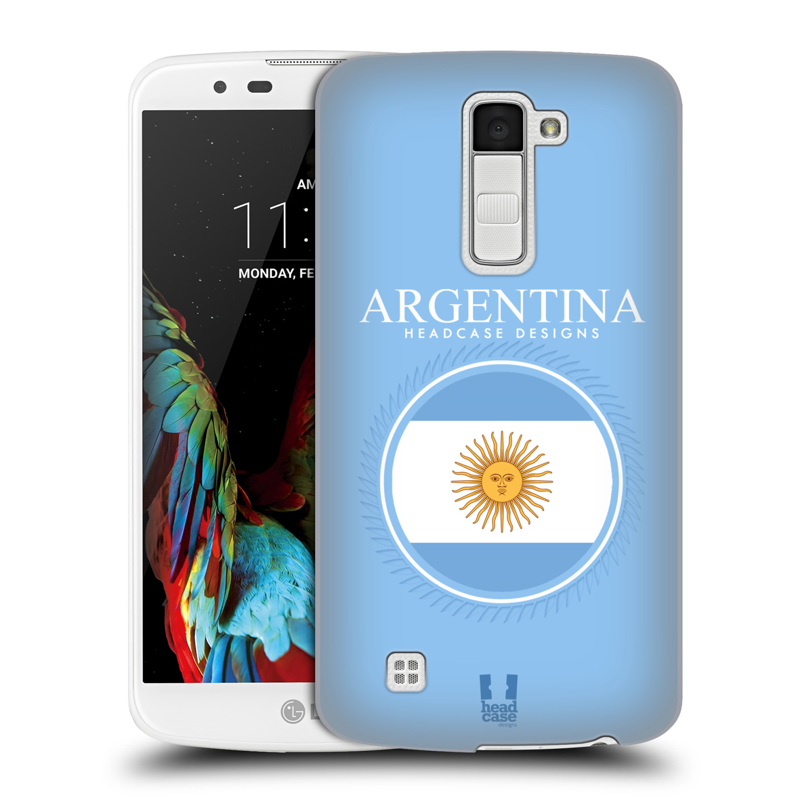 HEAD CASE plastový obal na mobil LG K10 vzor Vlajky státy kreslené ARGENTINA