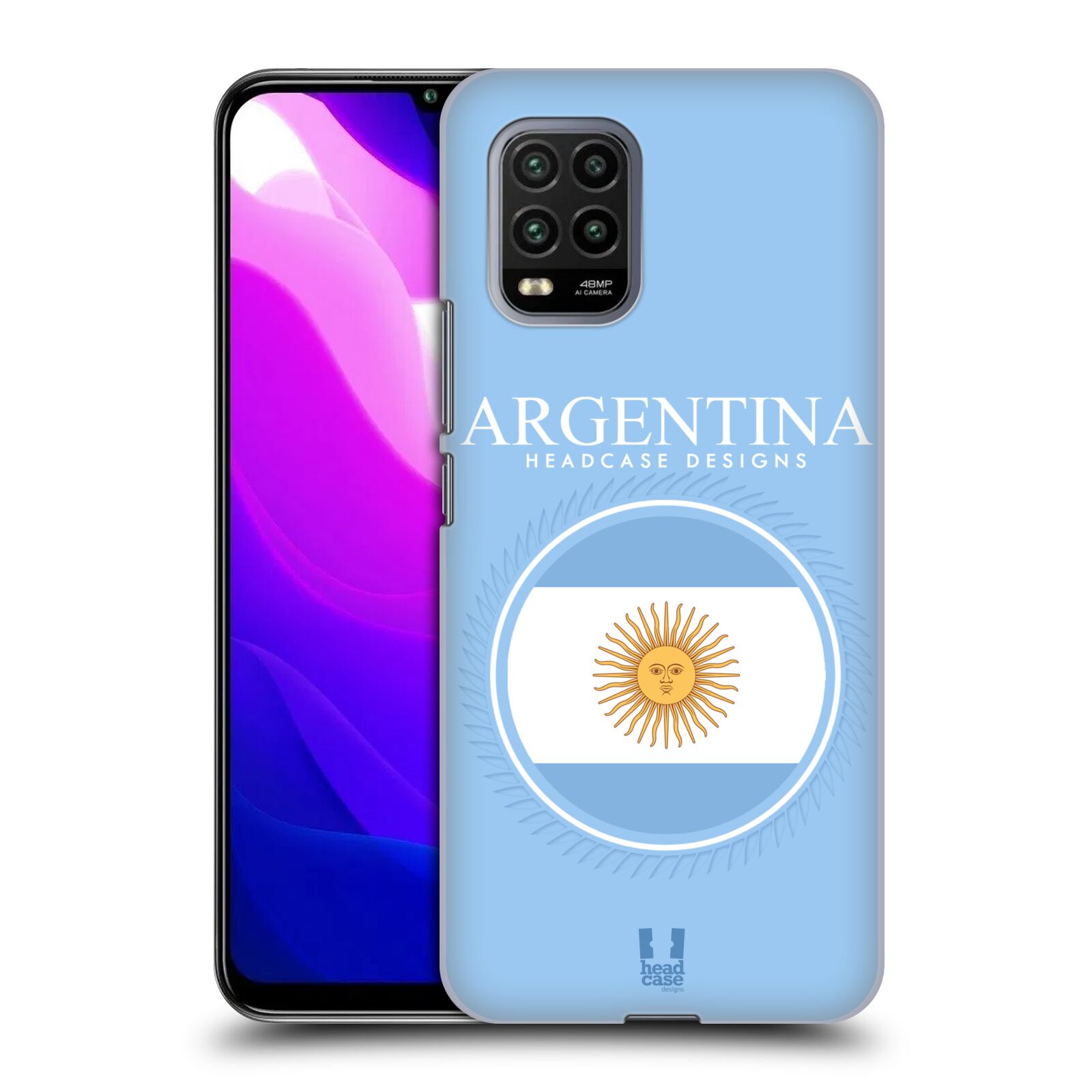 Zadní kryt, obal na mobil Xiaomi Mi 10 LITE vzor Vlajky státy kreslené ARGENTINA