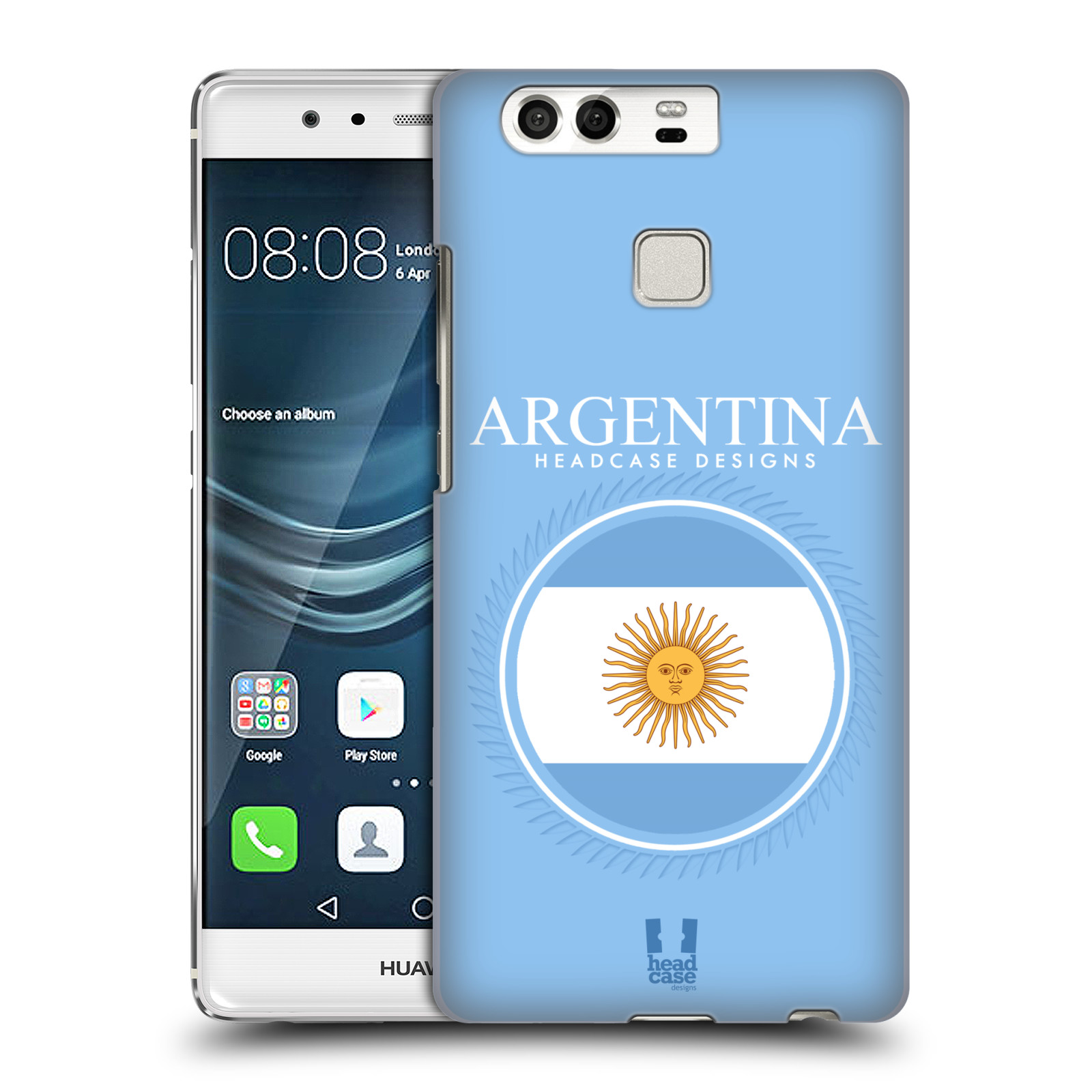 HEAD CASE plastový obal na mobil Huawei P9 / P9 DUAL SIM vzor Vlajky státy kreslené ARGENTINA