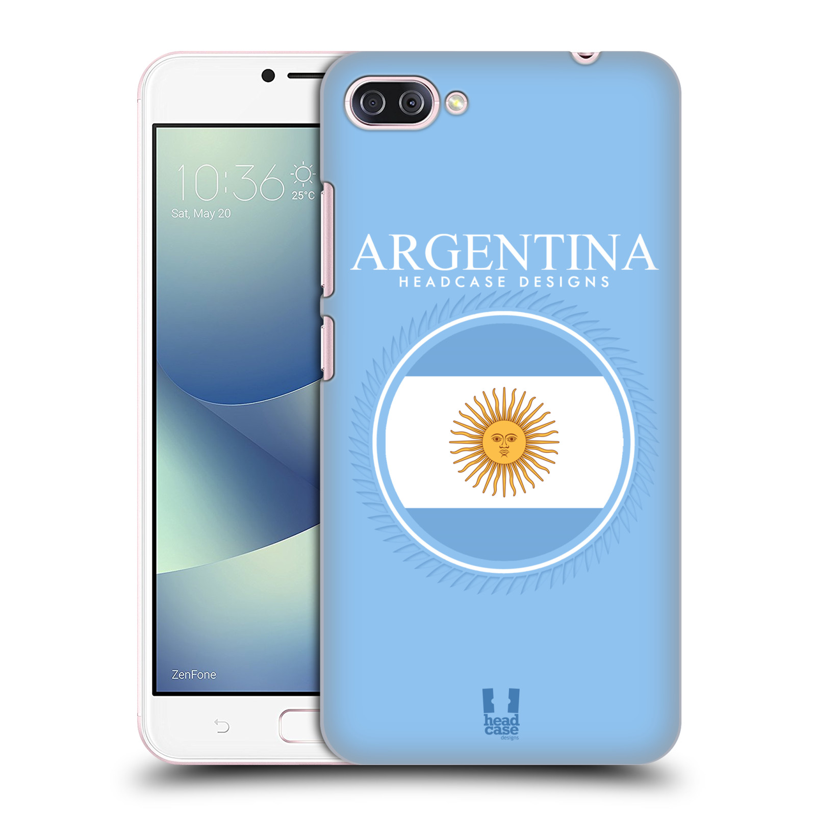 HEAD CASE plastový obal na mobil Asus Zenfone 4 MAX ZC554KL vzor Vlajky státy kreslené ARGENTINA
