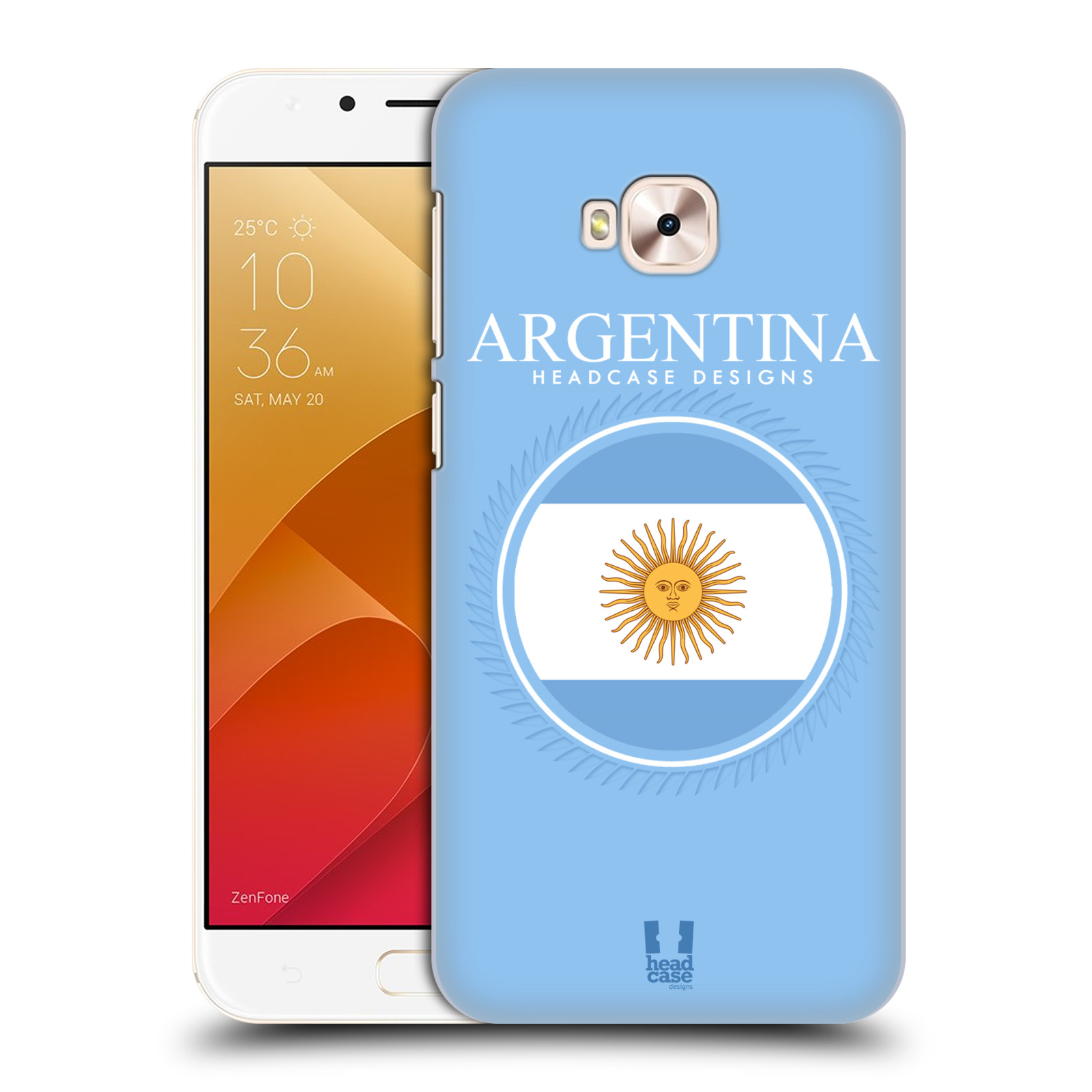 HEAD CASE plastový obal na mobil Asus Zenfone 4 Selfie Pro ZD552KL vzor Vlajky státy kreslené ARGENTINA