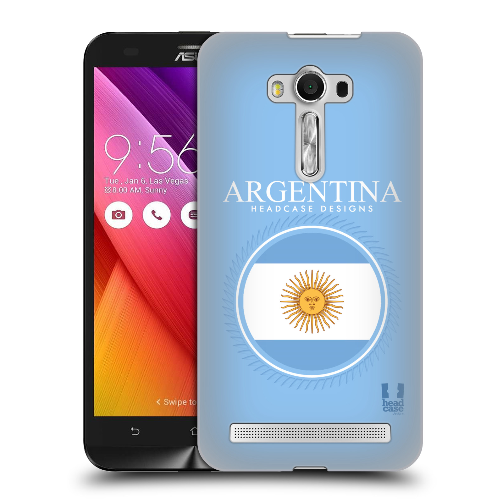 HEAD CASE plastový obal na mobil Asus Zenfone 2 LASER (5,5 displej ZE550KL) vzor Vlajky státy kreslené ARGENTINA