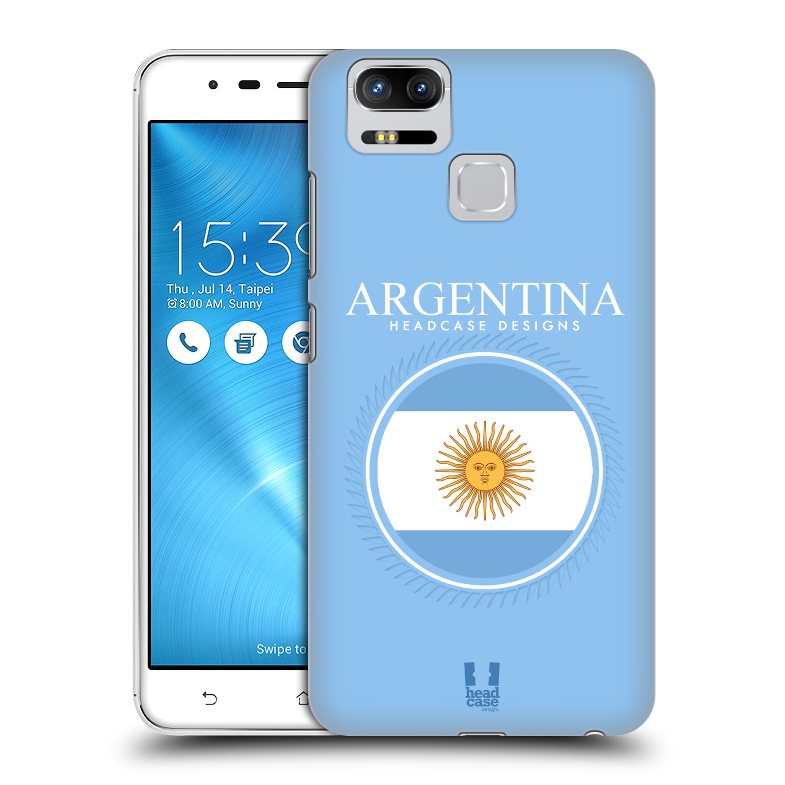 HEAD CASE plastový obal na mobil Asus Zenfone 3 Zoom ZE553KL vzor Vlajky státy kreslené ARGENTINA