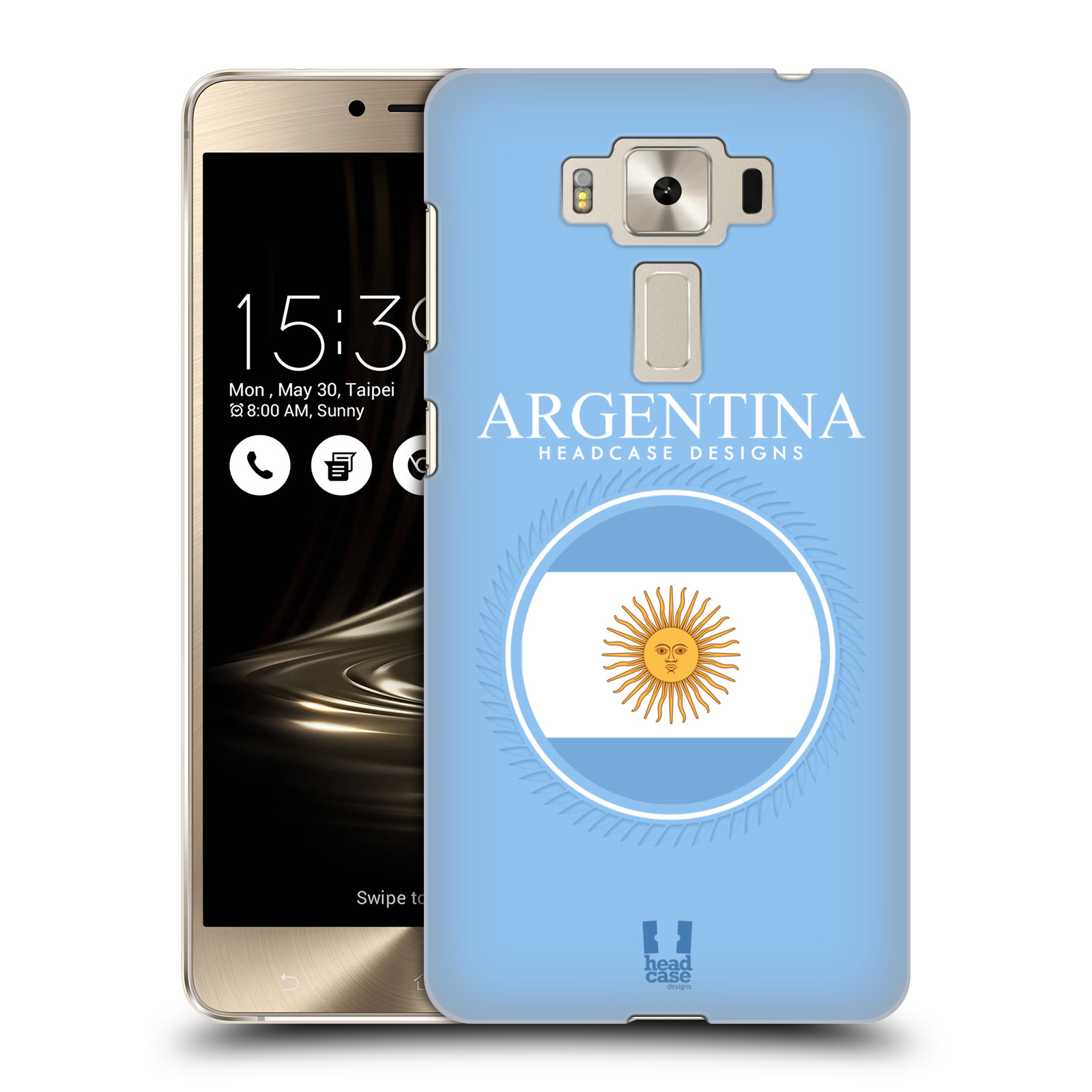 HEAD CASE plastový obal na mobil Asus Zenfone 3 DELUXE ZS550KL vzor Vlajky státy kreslené ARGENTINA