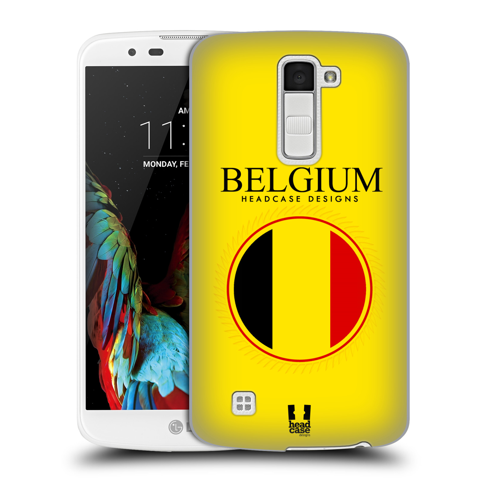 HEAD CASE plastový obal na mobil LG K10 vzor Vlajky státy kreslené BELGIE