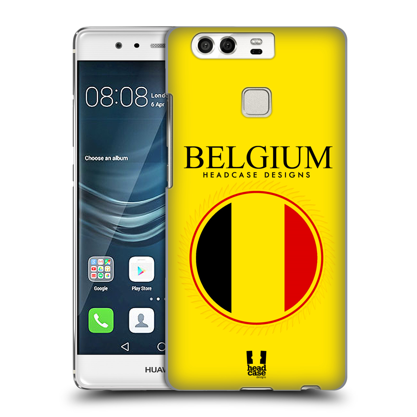 HEAD CASE plastový obal na mobil Huawei P9 / P9 DUAL SIM vzor Vlajky státy kreslené BELGIE