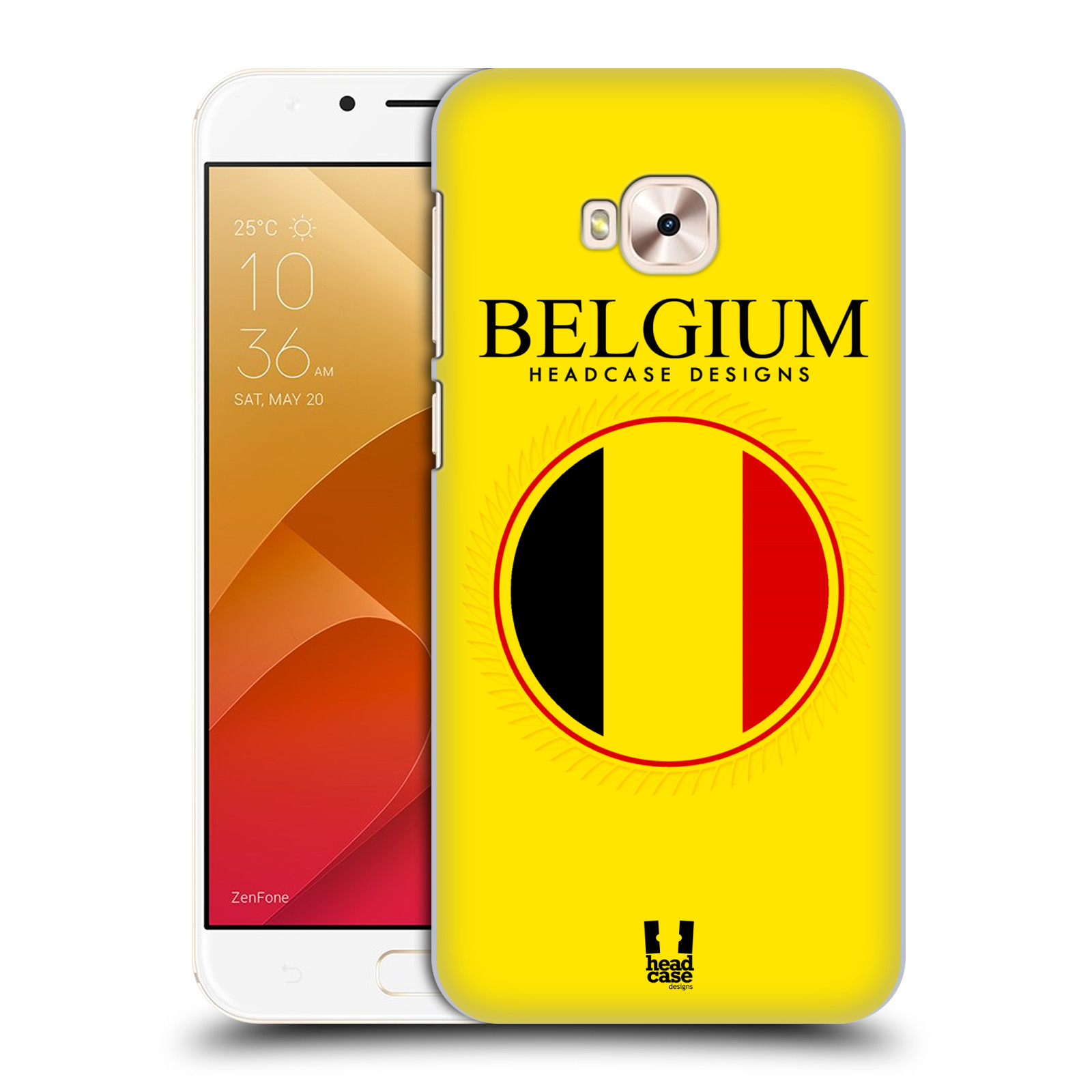 HEAD CASE plastový obal na mobil Asus Zenfone 4 Selfie Pro ZD552KL vzor Vlajky státy kreslené BELGIE