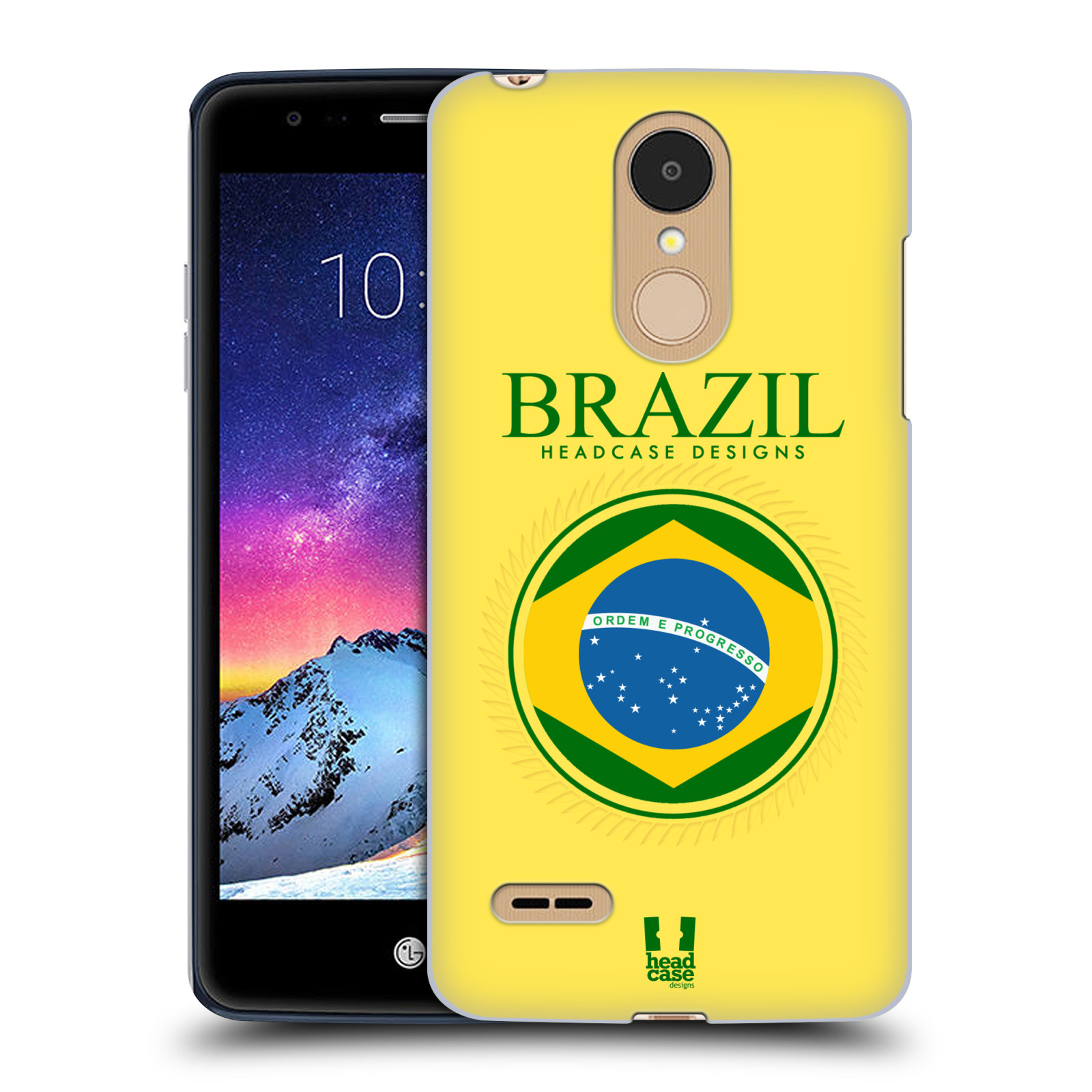 HEAD CASE plastový obal na mobil LG K9 / K8 2018 vzor Vlajky státy kreslené BRAZÍLIE