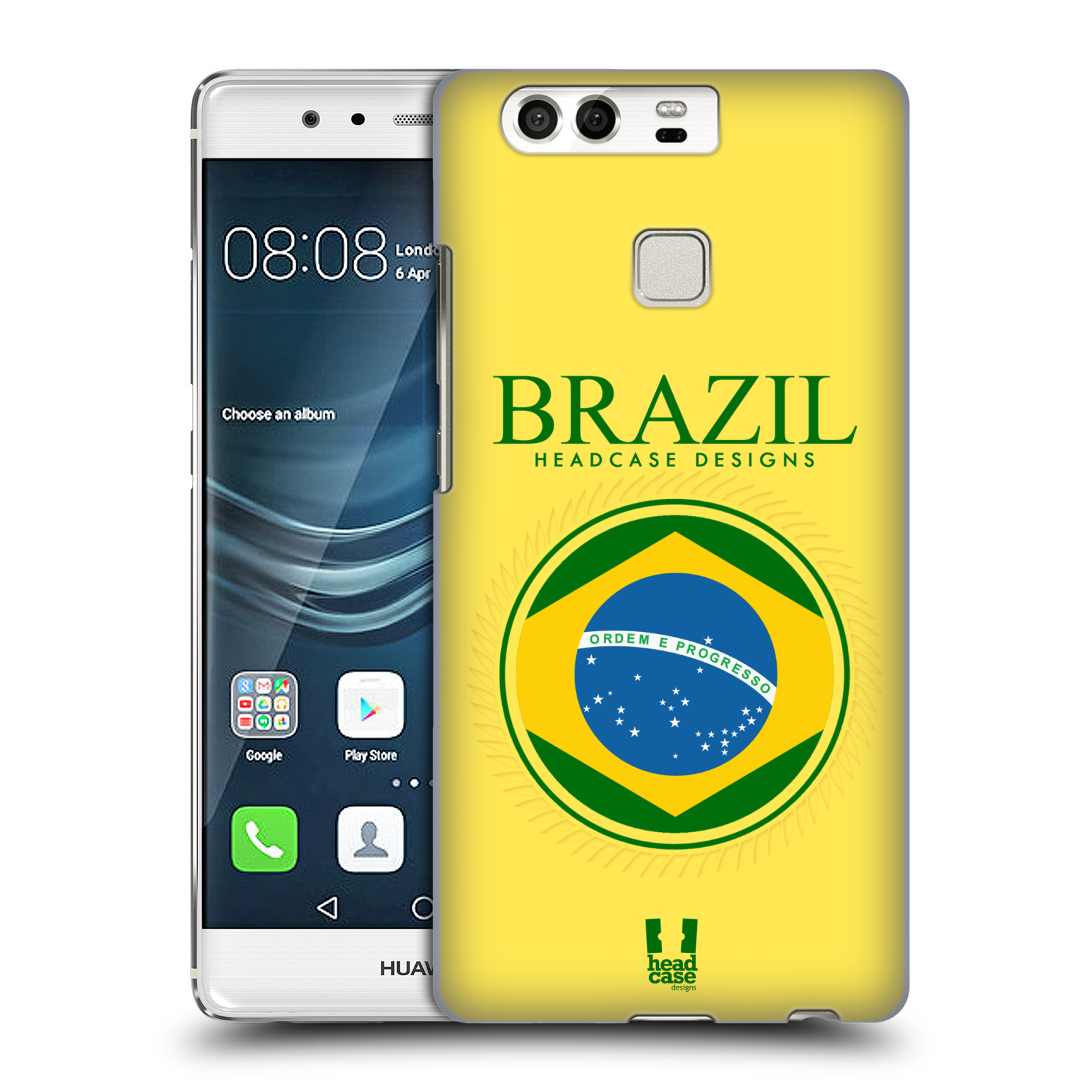 HEAD CASE plastový obal na mobil Huawei P9 / P9 DUAL SIM vzor Vlajky státy kreslené BRAZÍLIE