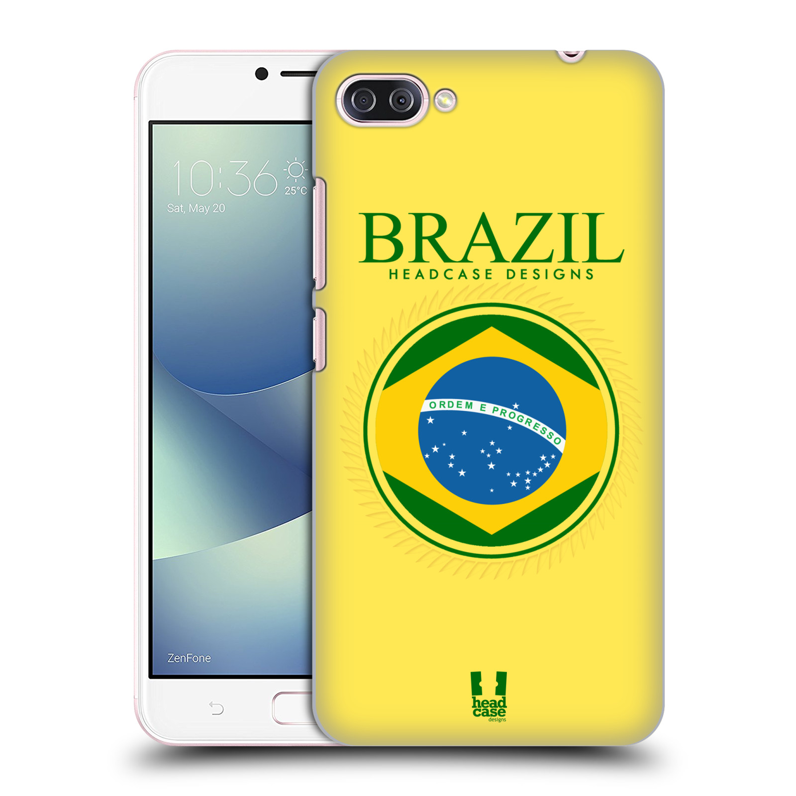 HEAD CASE plastový obal na mobil Asus Zenfone 4 MAX ZC554KL vzor Vlajky státy kreslené BRAZÍLIE