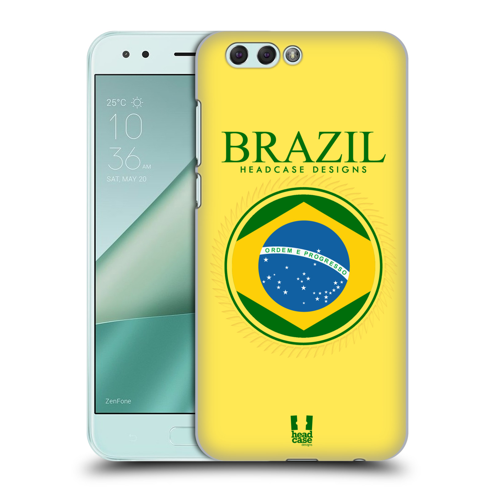 HEAD CASE plastový obal na mobil Asus Zenfone 4 ZE554KL vzor Vlajky státy kreslené BRAZÍLIE