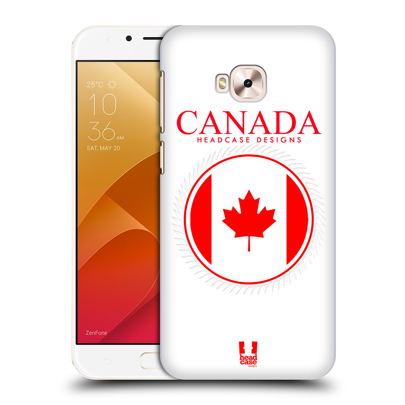 HEAD CASE plastový obal na mobil Asus Zenfone 4 Selfie Pro ZD552KL vzor Vlajky státy kreslené KANADA