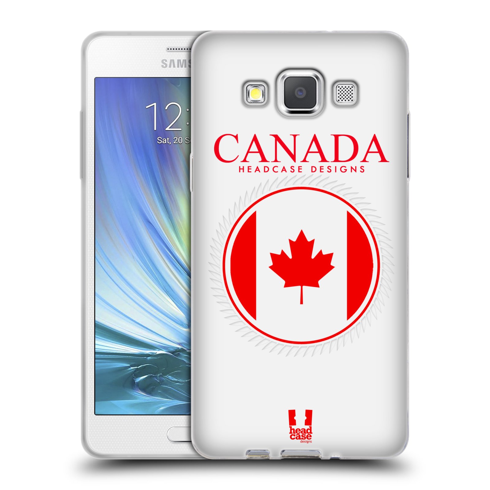 HEAD CASE silikonový obal na mobil Samsung Galaxy A5 vzor Vlajky státy kreslené KANADA
