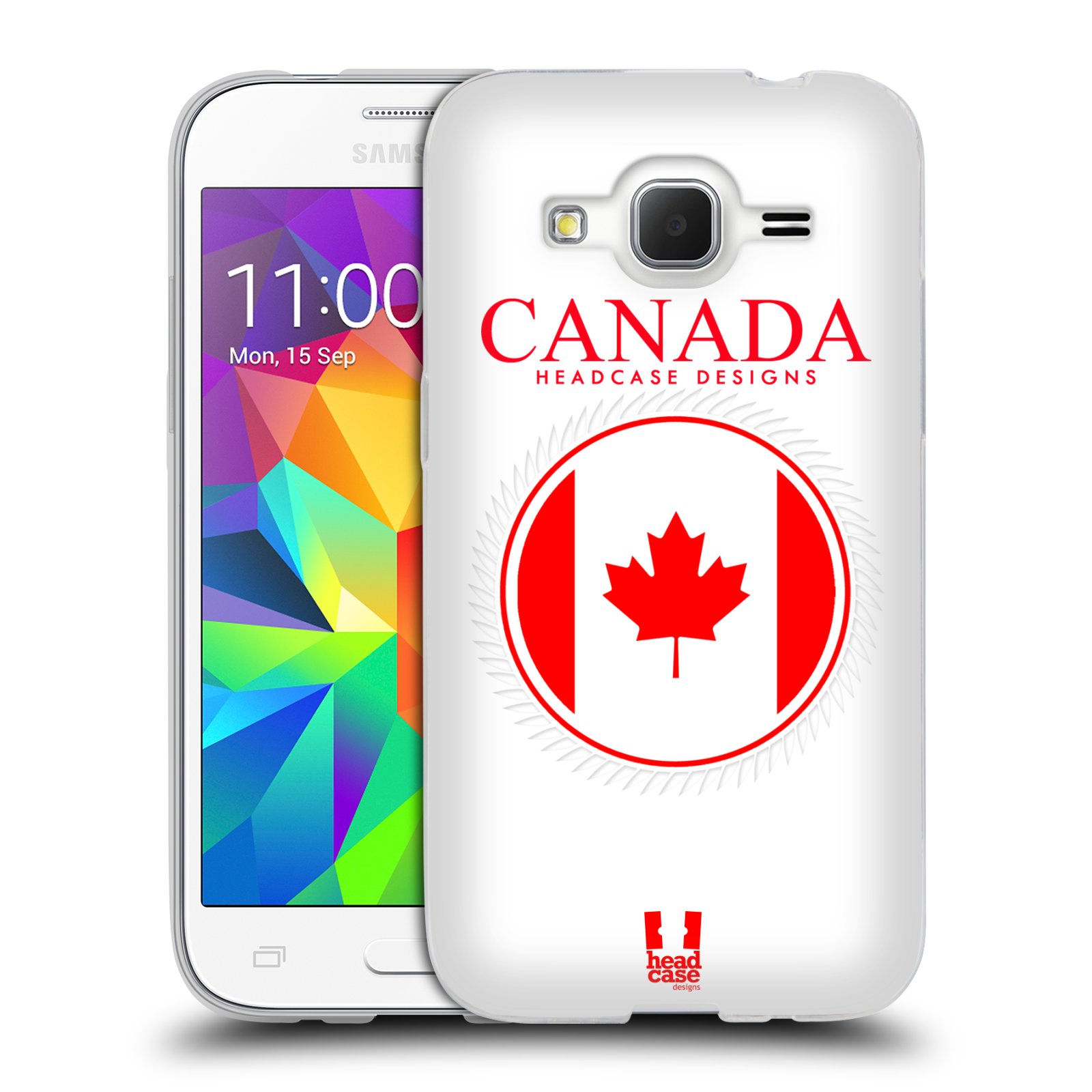 HEAD CASE silikonový obal na mobil Samsung Galaxy Core Prime (G360) vzor Vlajky státy kreslené KANADA