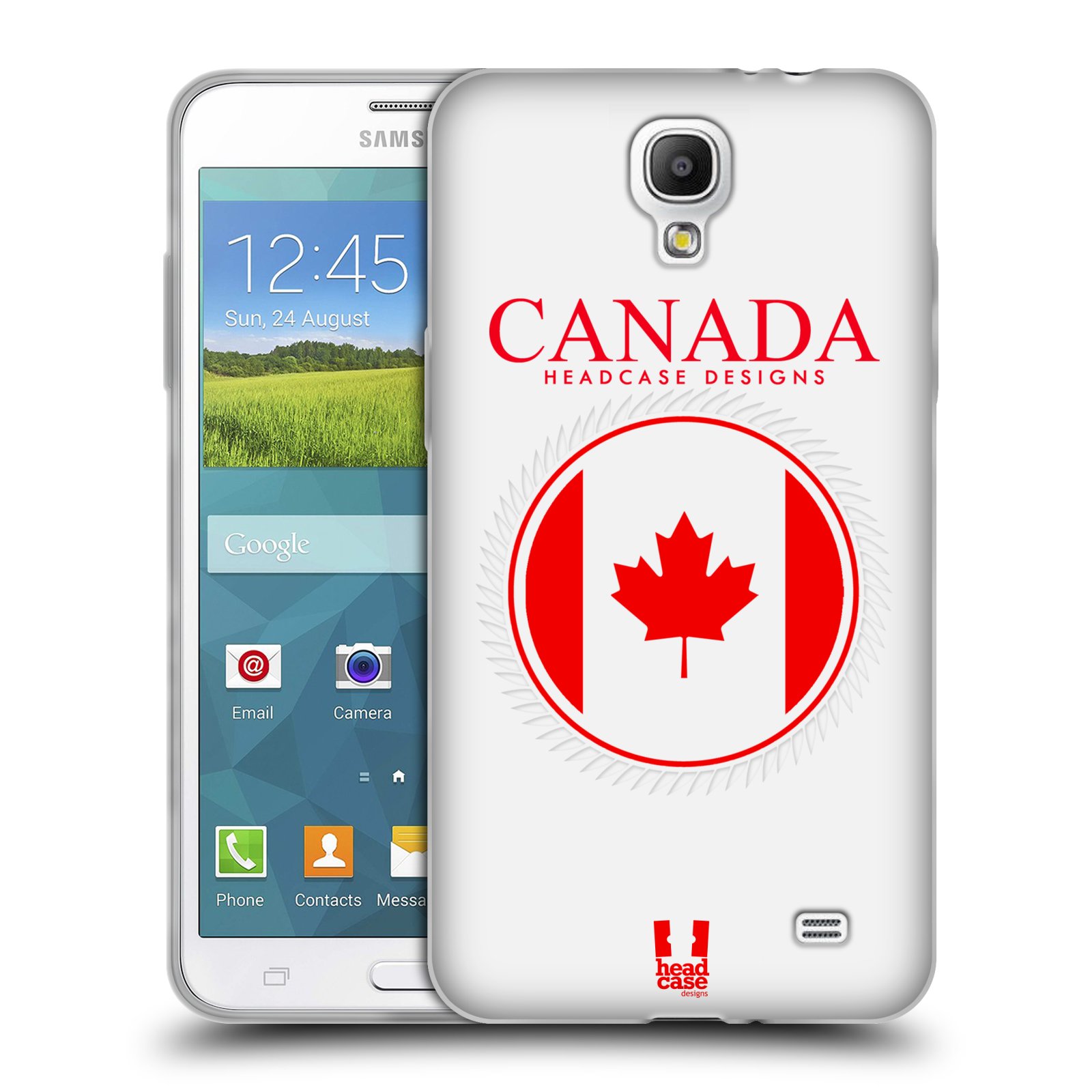 HEAD CASE silikonový obal na mobil Samsung Galaxy Mega 2 vzor Vlajky státy kreslené KANADA