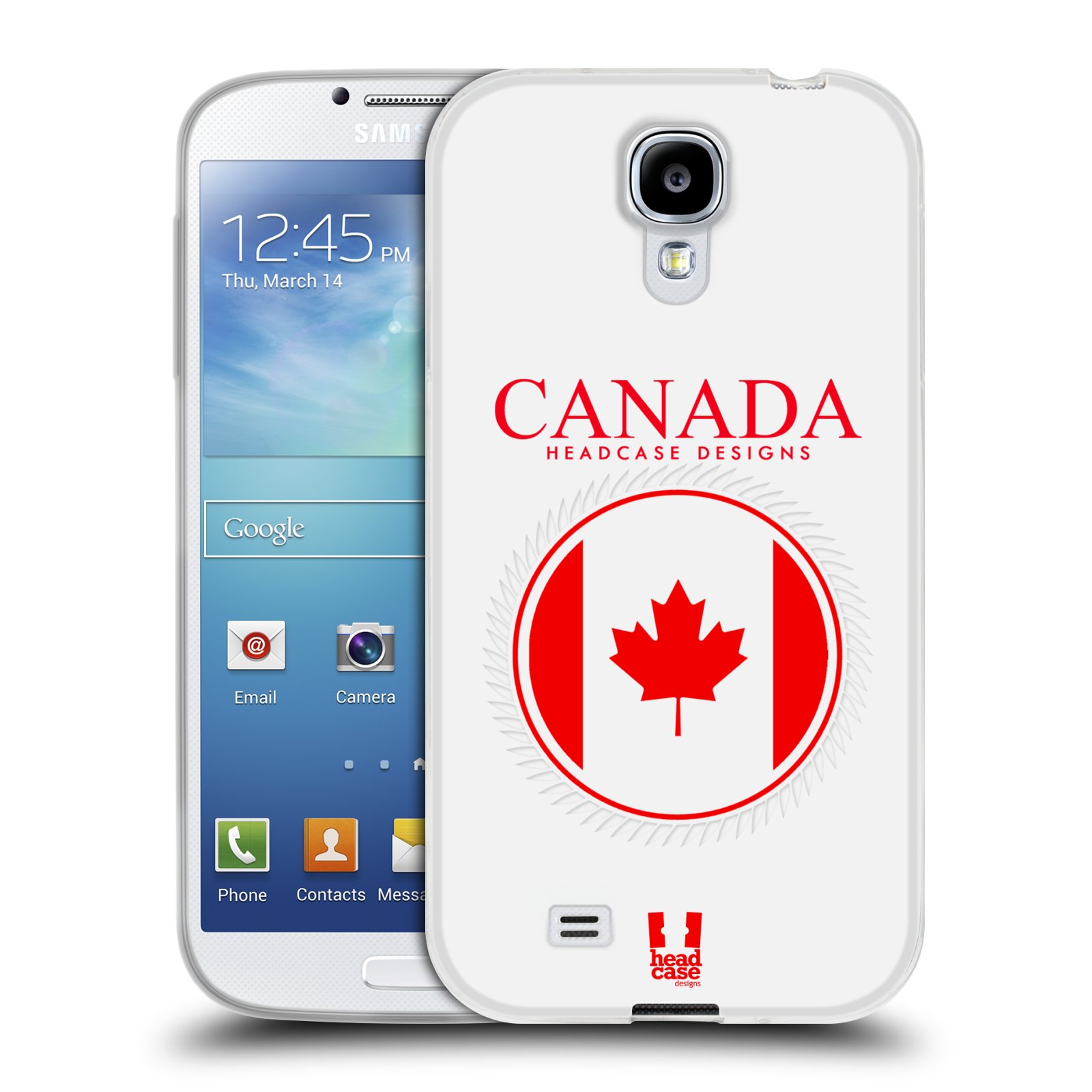 HEAD CASE silikonový obal na mobil Samsung Galaxy S4 i9500 vzor Vlajky státy kreslené KANADA