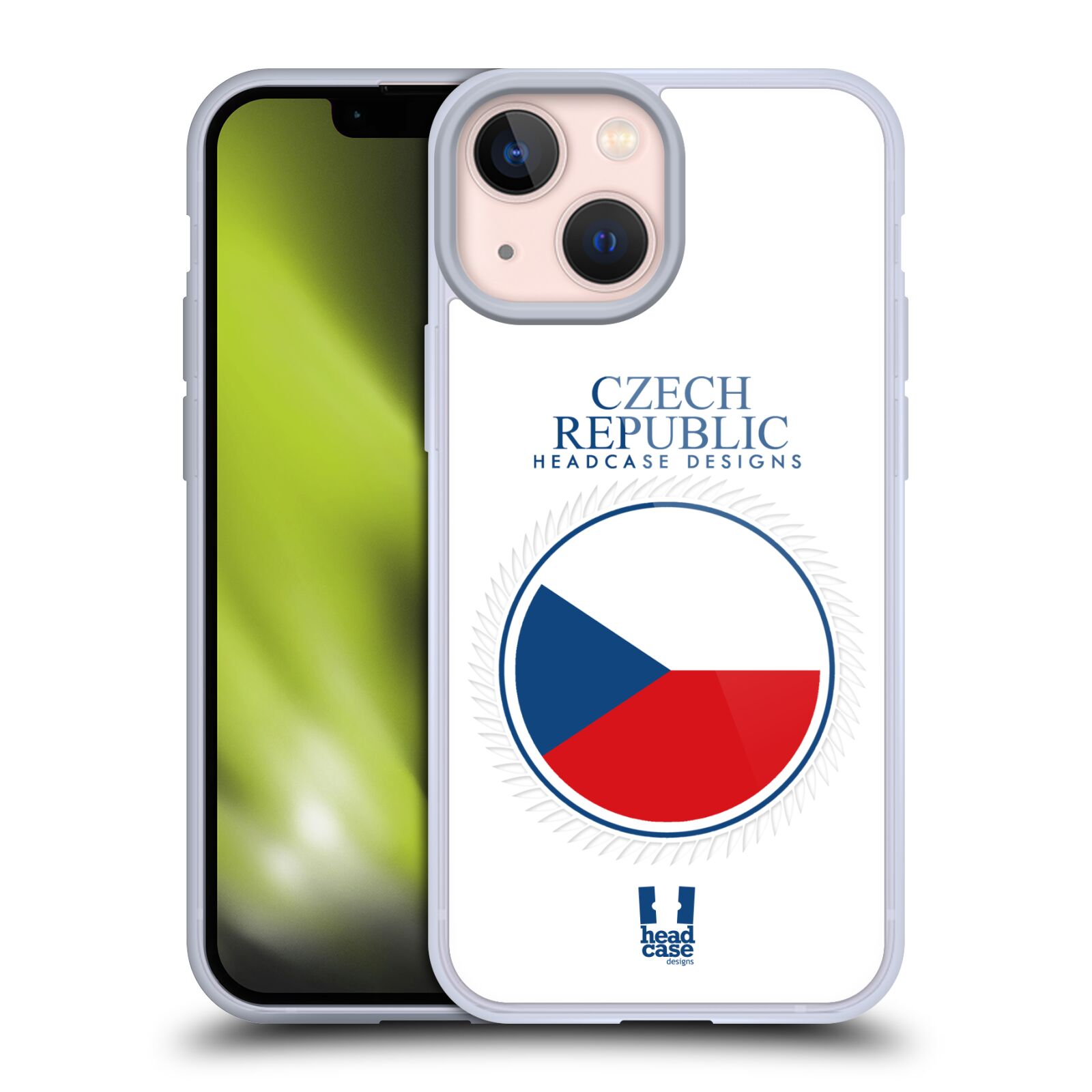 Plastový obal HEAD CASE na mobil Apple Iphone 13 MINI vzor Vlajky státy kreslené ČESKÁ REPUBLIKA