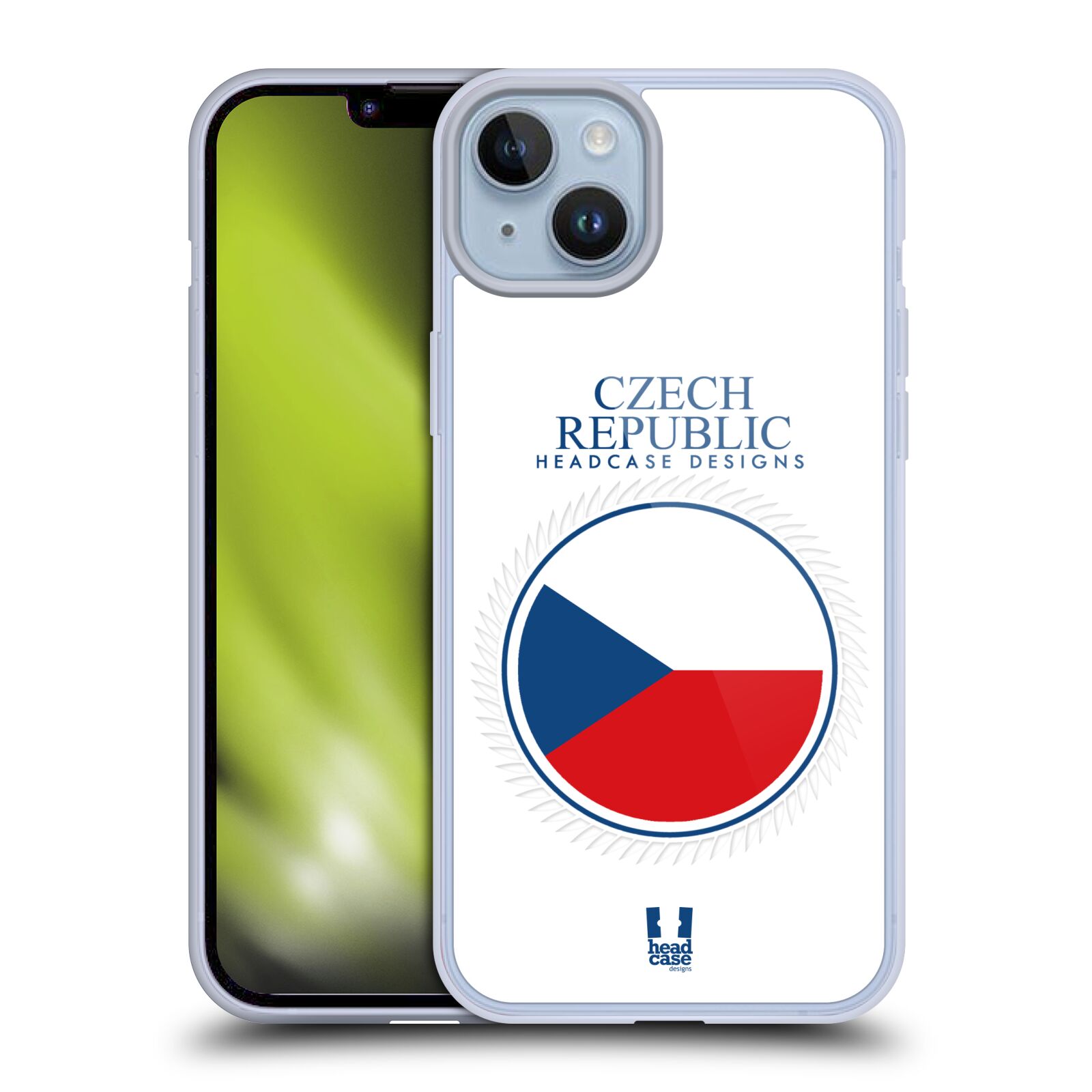 Plastový obal HEAD CASE na mobil Apple Iphone 14 PLUS vzor Vlajky státy kreslené ČESKÁ REPUBLIKA