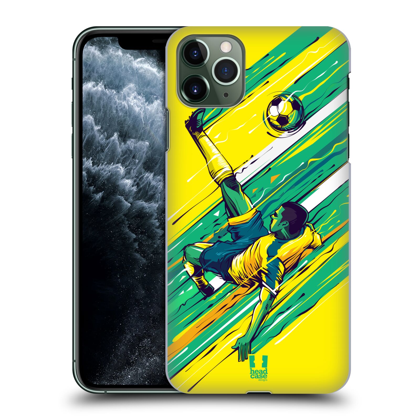 Pouzdro na mobil Apple Iphone 11 PRO MAX - HEAD CASE - Sport fotbal kreslený nůžky
