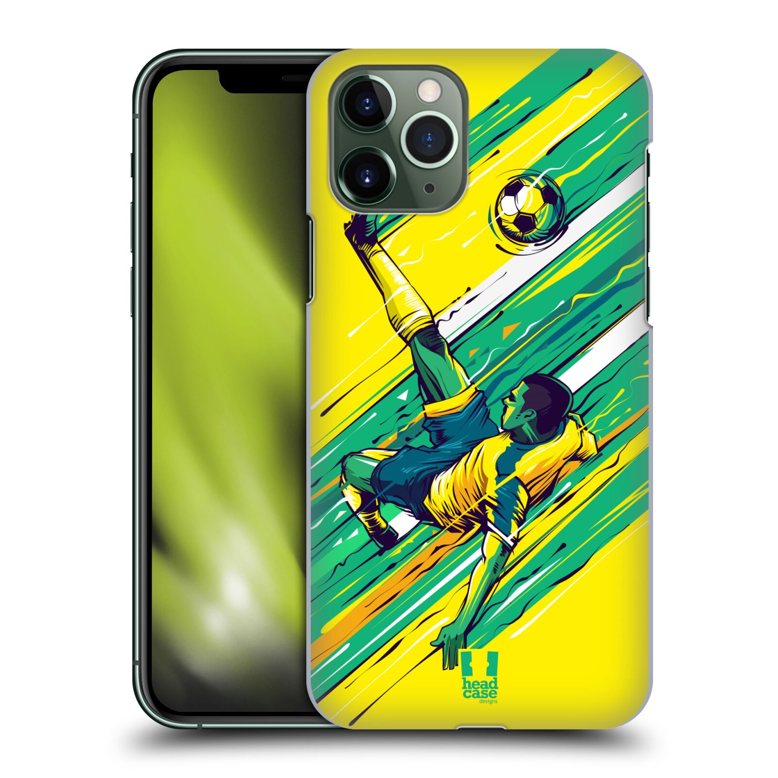 Pouzdro na mobil Apple Iphone 11 PRO - HEAD CASE - Sport fotbal kreslený nůžky