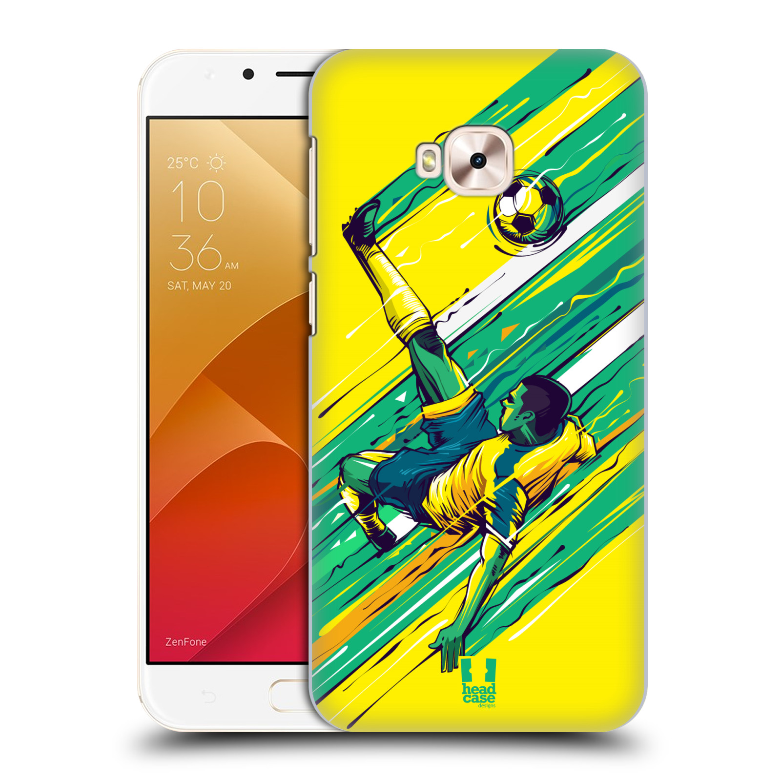 HEAD CASE plastový obal na mobil Asus Zenfone 4 Selfie Pro ZD552KL Sport fotbal kreslený nůžky