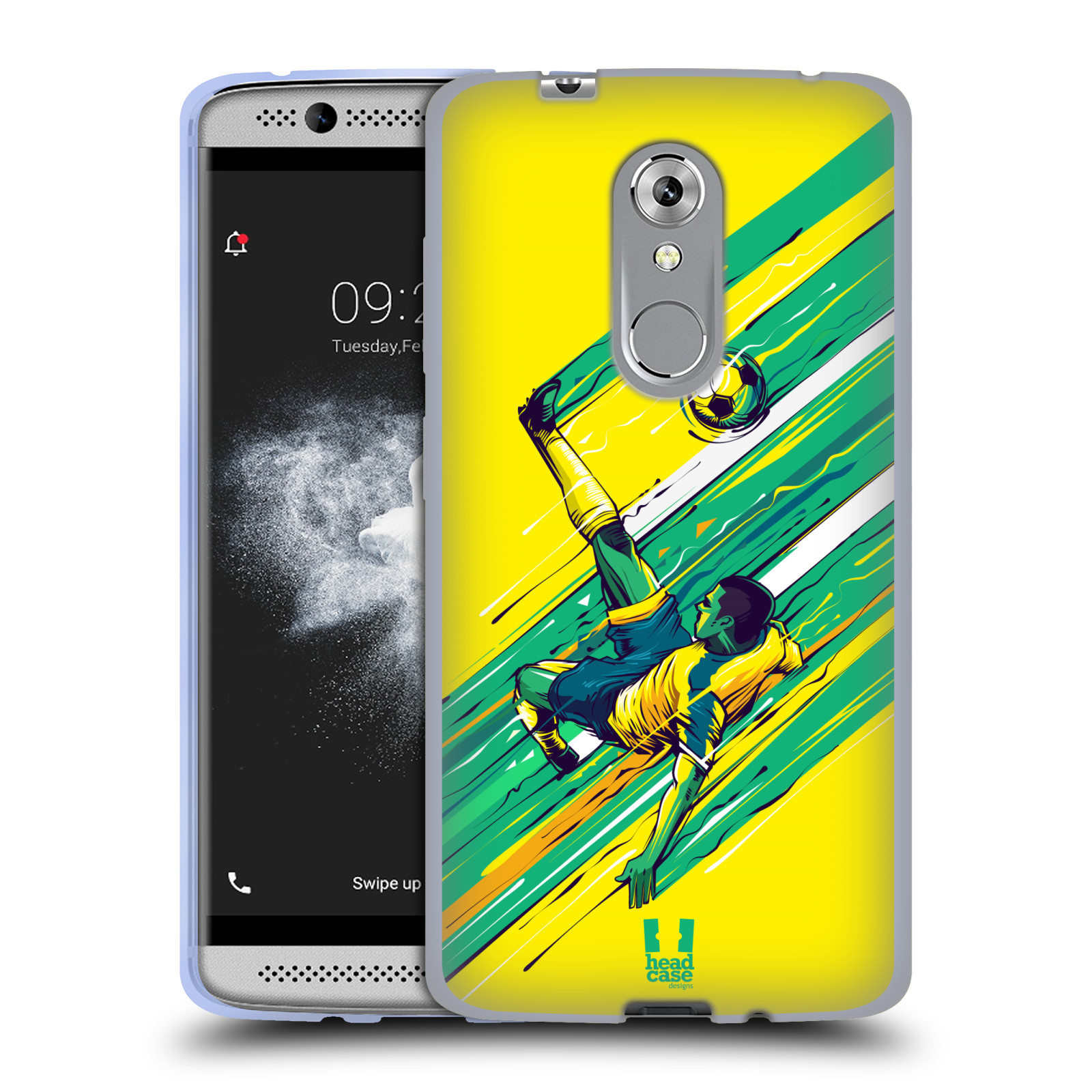 HEAD CASE silikonový obal na mobil ZTE Axon 7 MINI Sport fotbal kreslený nůžky