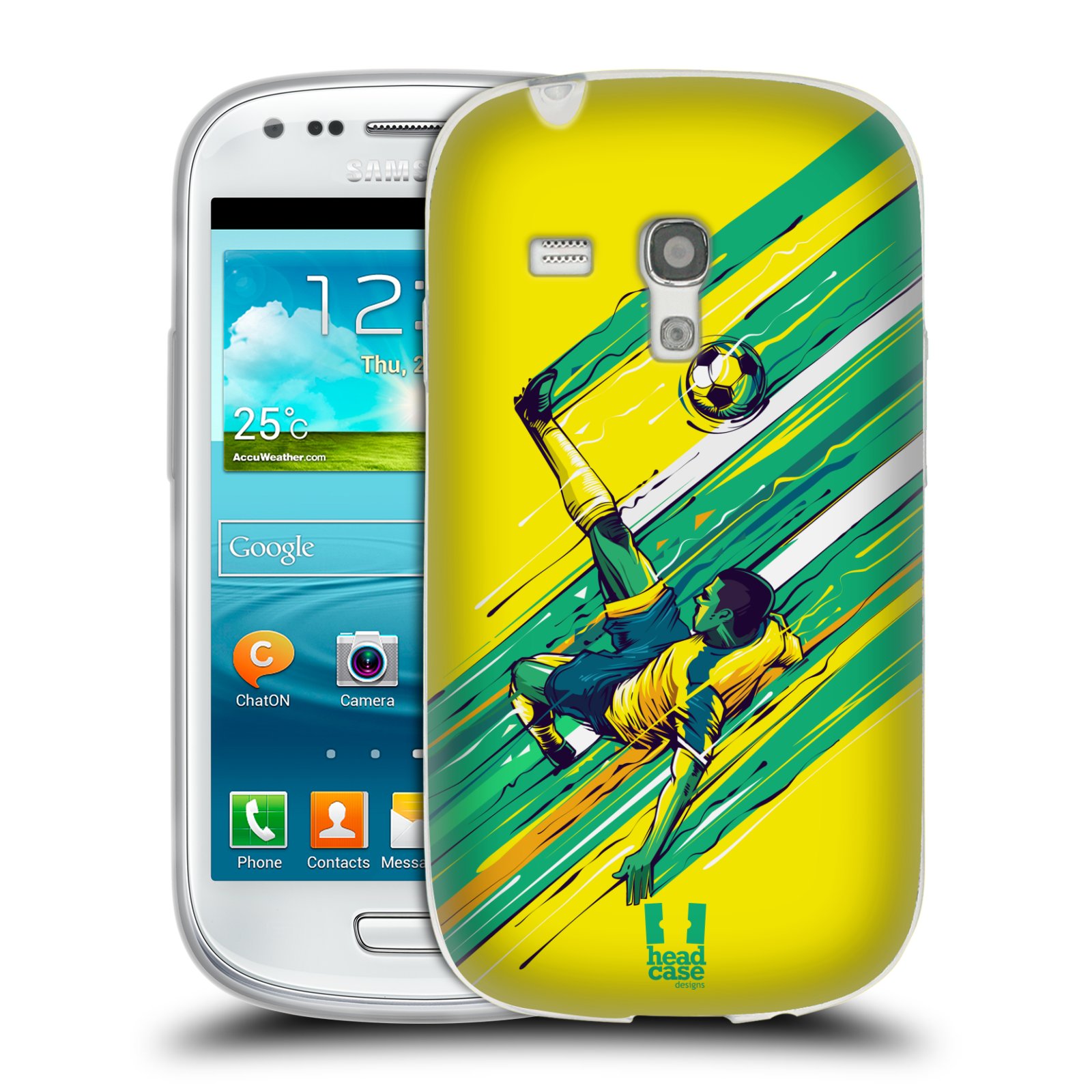 HEAD CASE silikonový obal na mobil Samsung Galaxy S3 MINI Sport fotbal kreslený nůžky