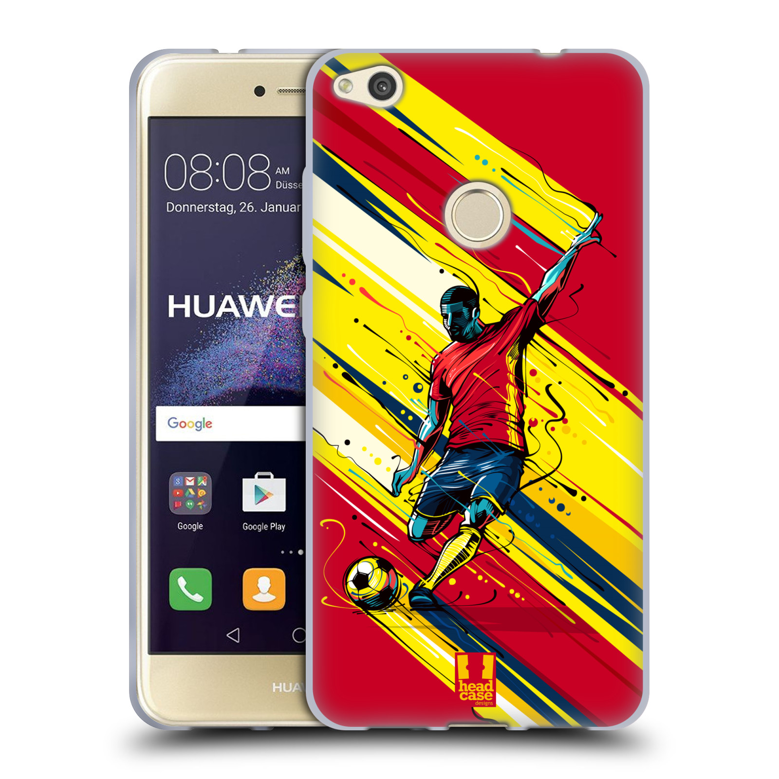 HEAD CASE silikonový obal na mobil Huawei P9 LITE 2017 / P9 LITE 2017 DUAL SIM Sport fotbal střela do brány