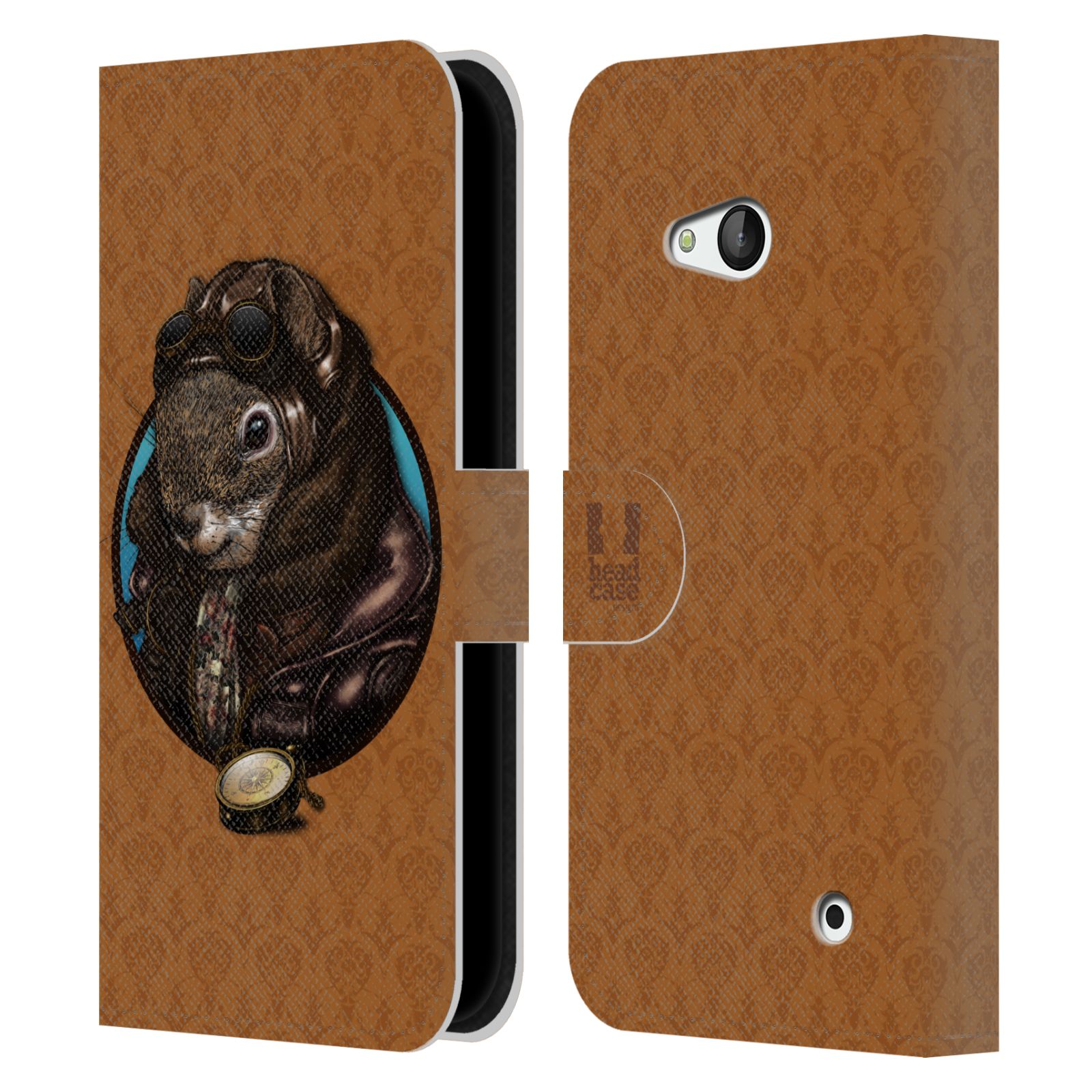 HEAD CASE DESIGNS FASHION LEATHER BOOK WALLET CASE FOR MICROSOFT NOKIA