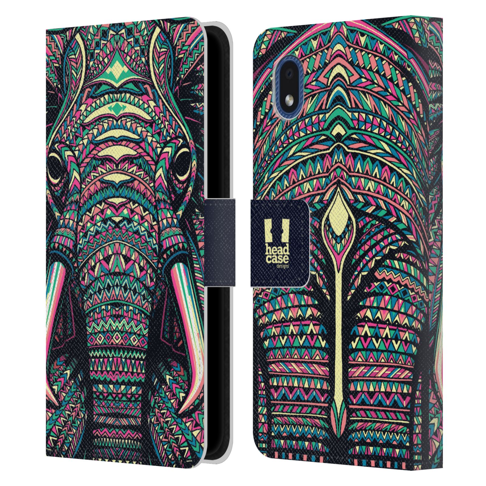 Pouzdro pro mobil Samsung Galaxy A01 CORE - HEAD CASE - Aztécký motiv slon