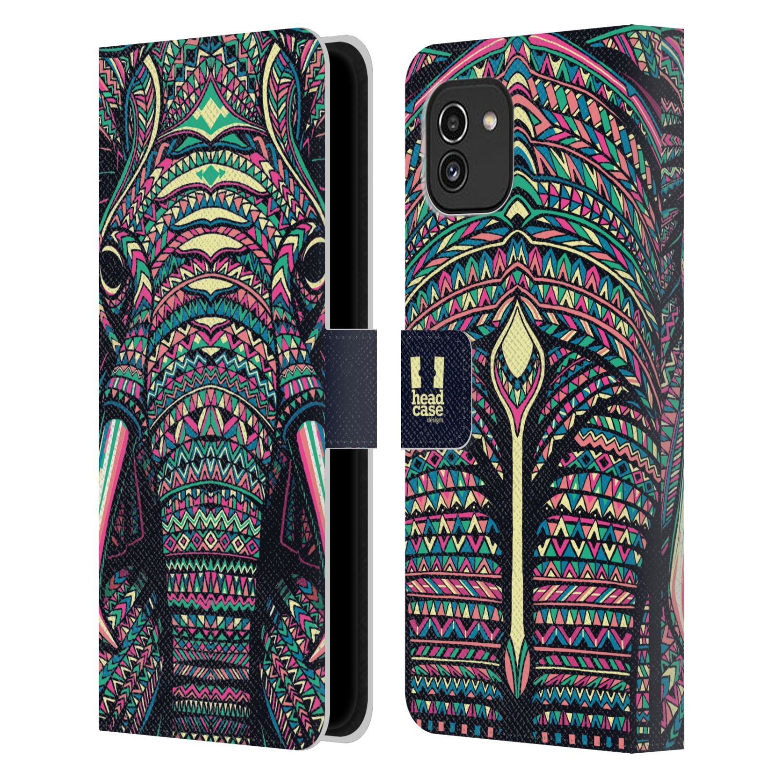HEAD CASE Pouzdro pro mobil Samsung Galaxy A03 - Aztécký motiv slon