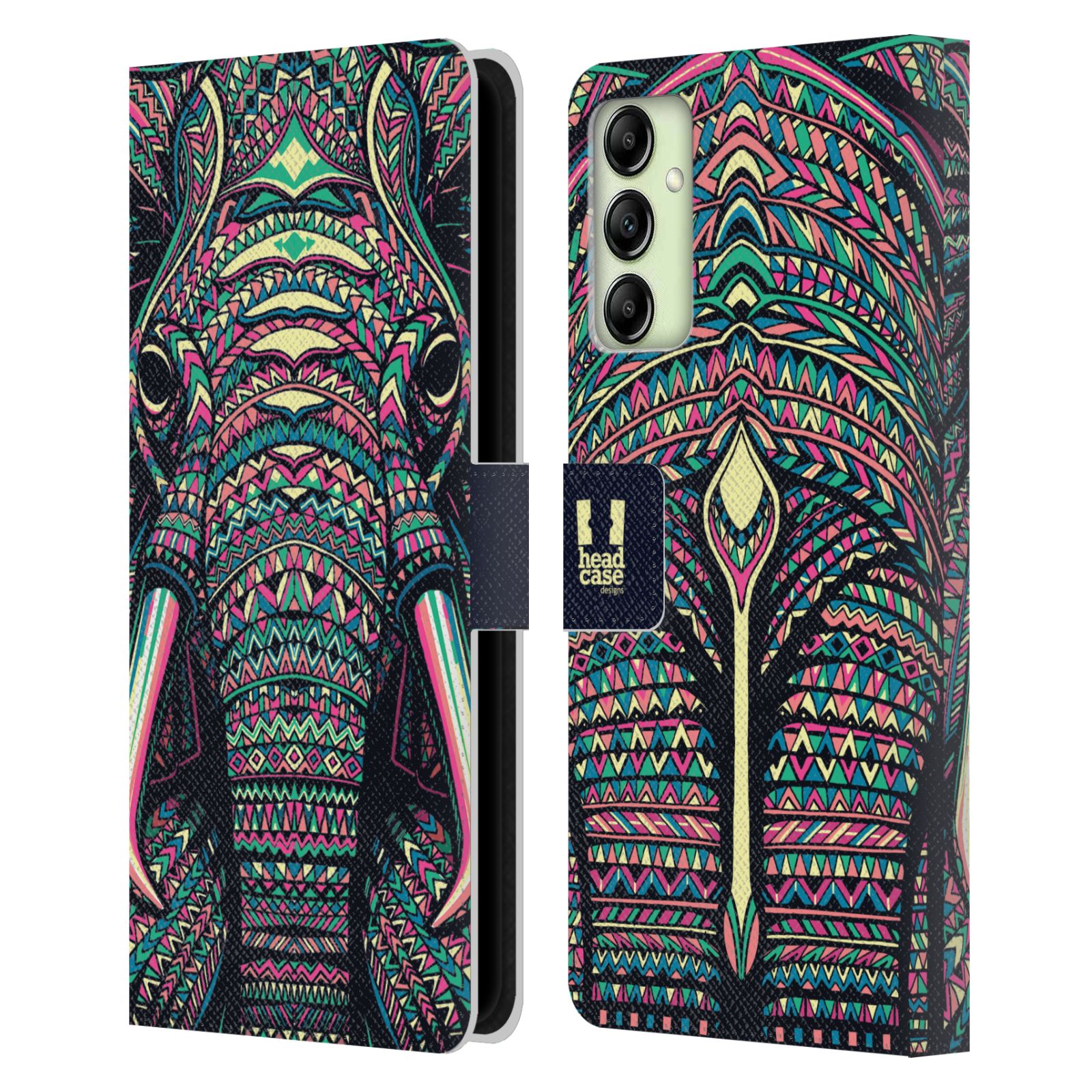HEAD CASE Pouzdro pro mobil Samsung Galaxy A14 - Aztécký motiv slon