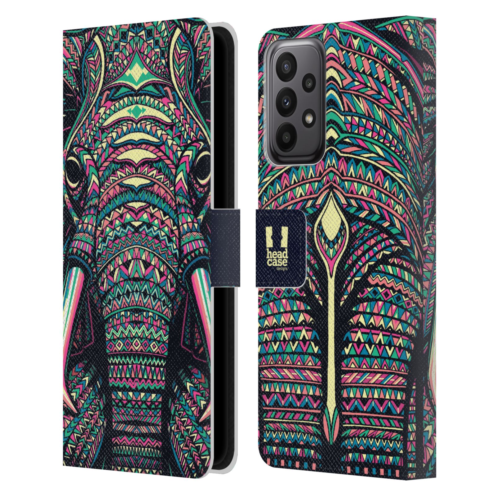 HEAD CASE Pouzdro pro mobil Samsung Galaxy A23 - Aztécký motiv slon