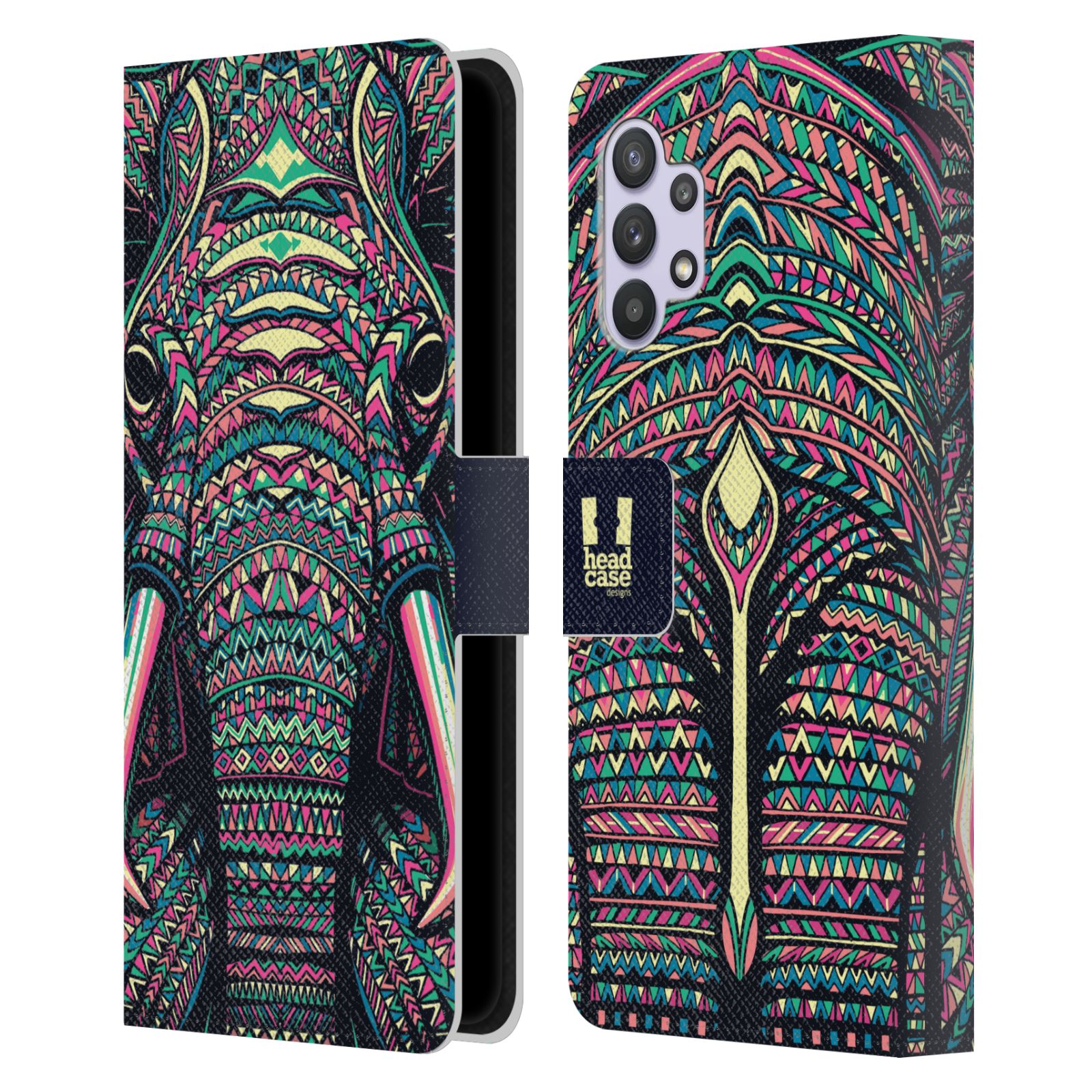 HEAD CASE Pouzdro pro mobil Samsung Galaxy A32 - Aztécký motiv slon