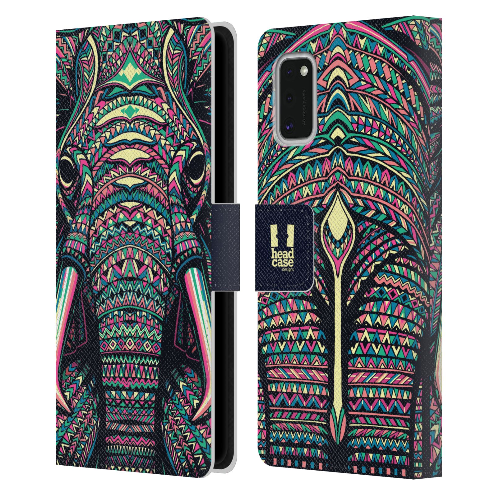 Pouzdro pro mobil Samsung Galaxy A41 - Aztécký motiv slon