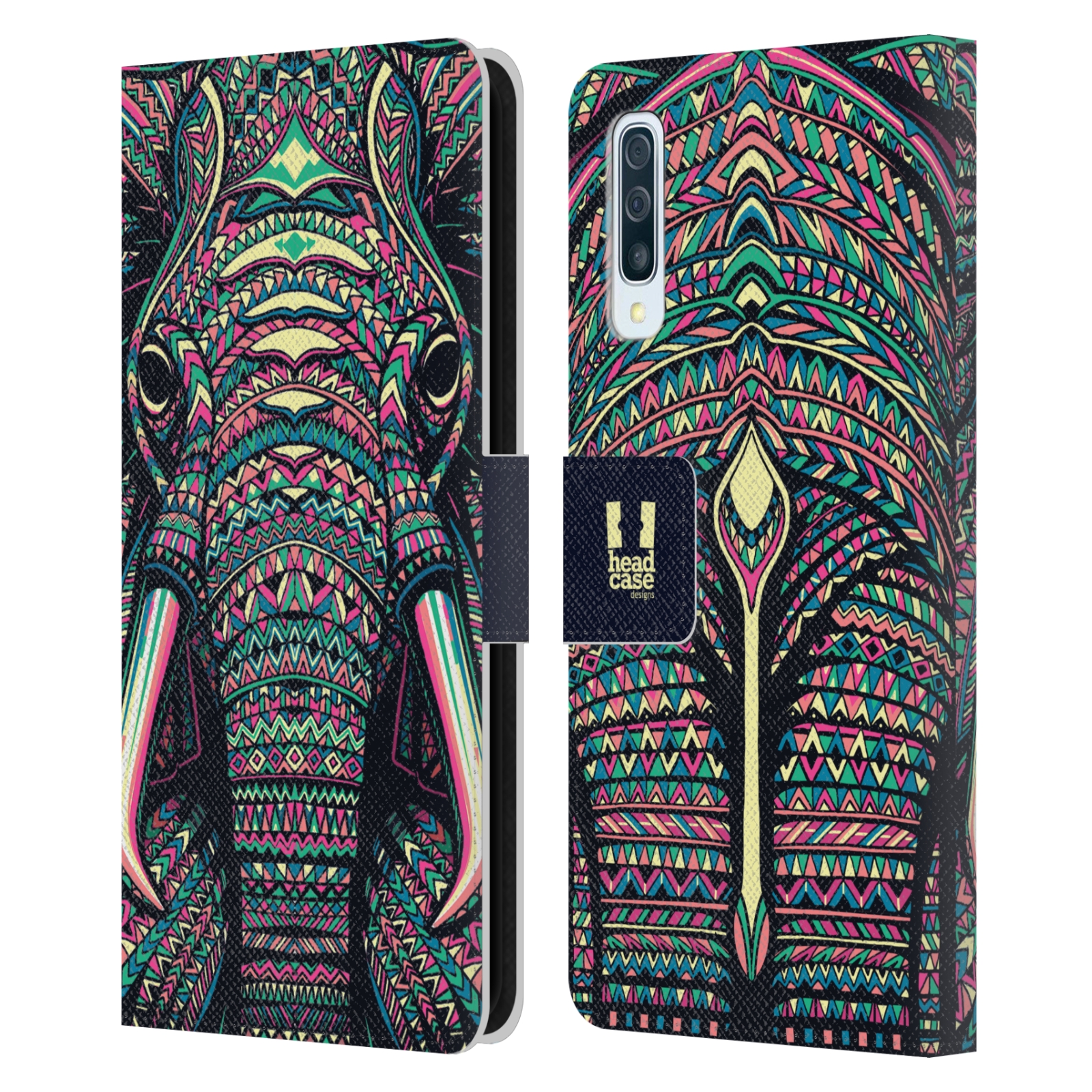 Pouzdro pro mobil Samsung Galaxy A50 / A30s - Aztécký motiv slon