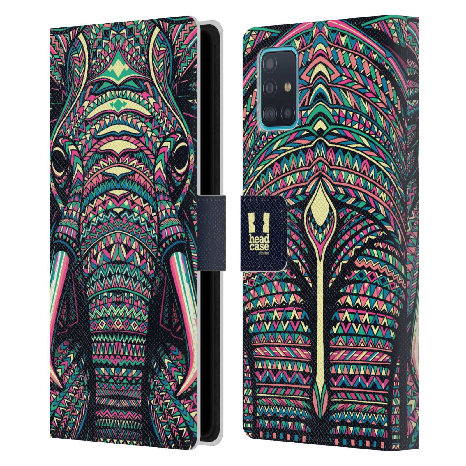 Pouzdro pro mobil Samsung Galaxy A51 - Aztécký motiv slon