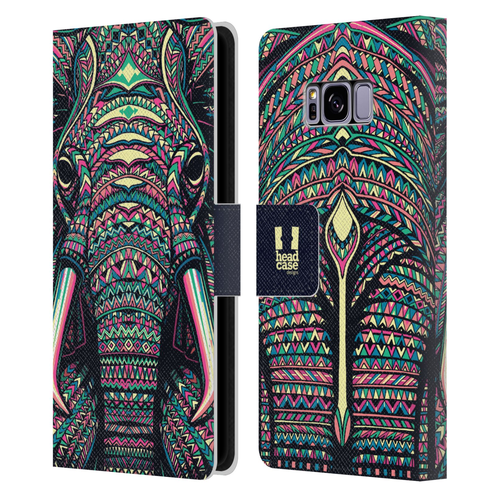 Pouzdro pro mobil Samsung Galaxy S8 - Aztécký motiv slon