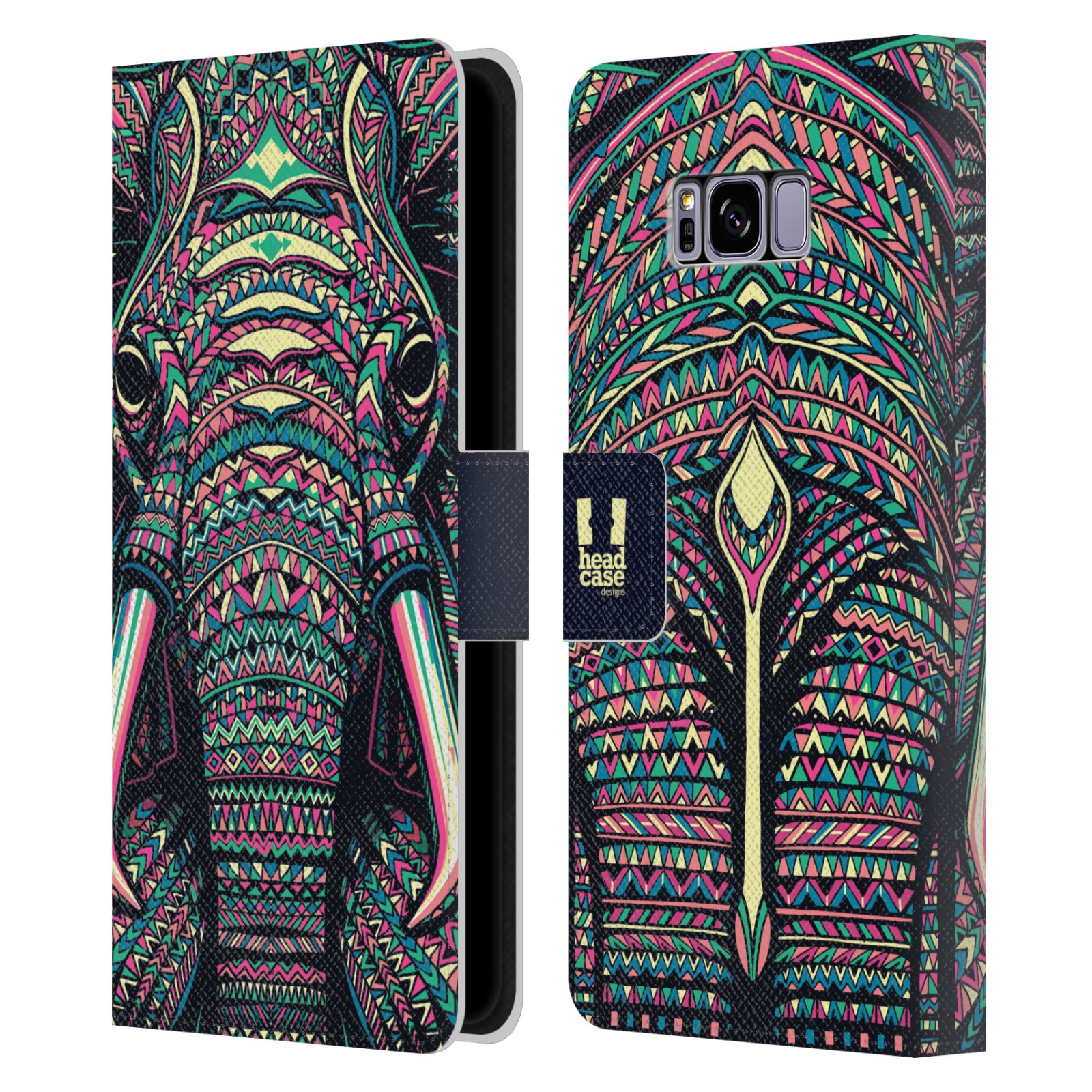 Pouzdro pro mobil Samsung Galaxy S8+  Aztécký motiv slon