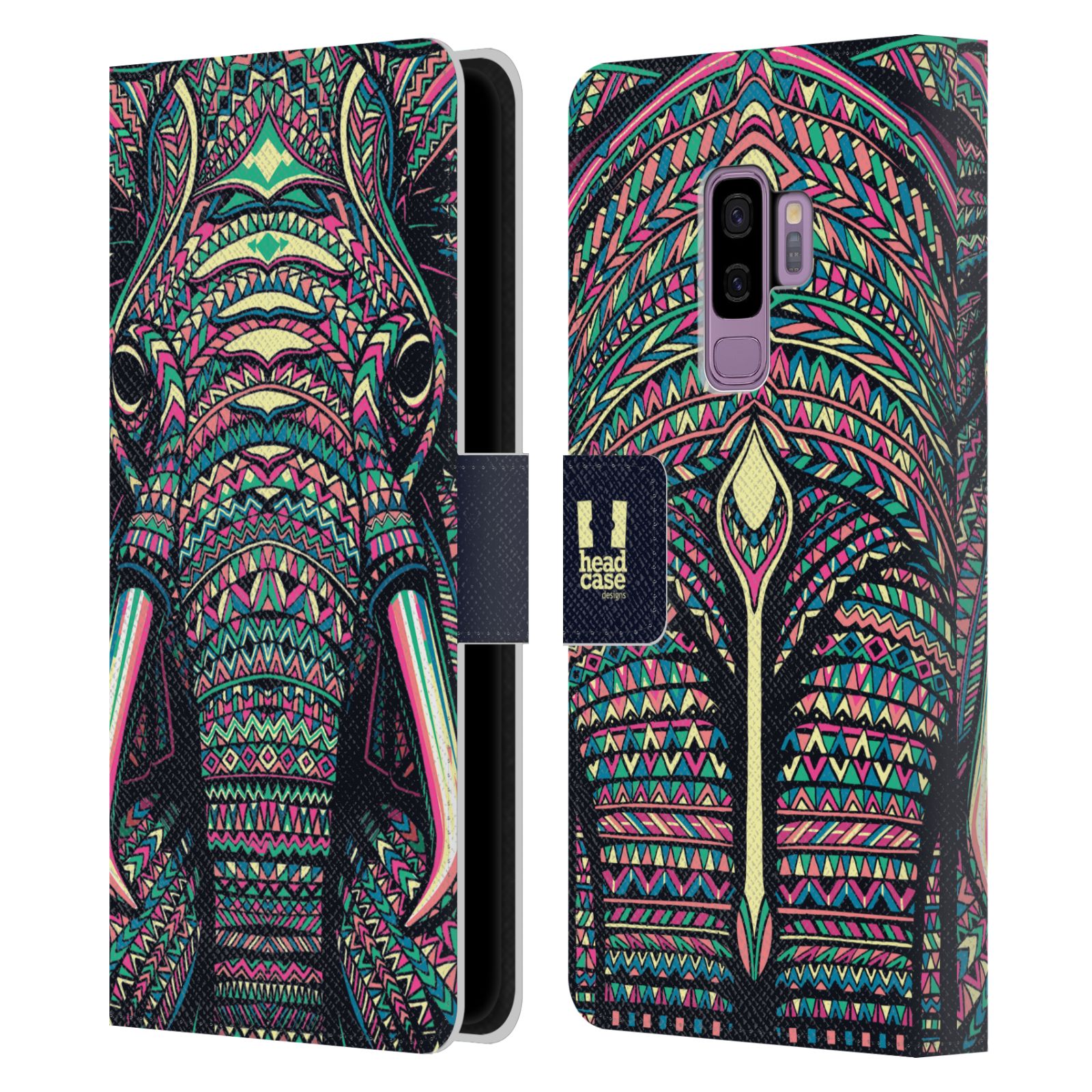 Pouzdro pro mobil Samsung Galaxy S9+ / S9 PLUS - Aztécký motiv slon