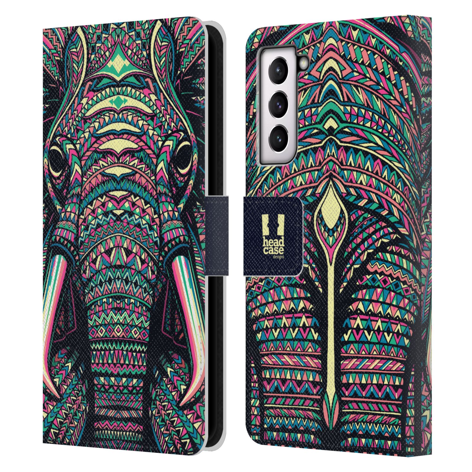 HEAD CASE Pouzdro pro mobil Samsung Galaxy S21 / S21 5G - Aztécký motiv slon