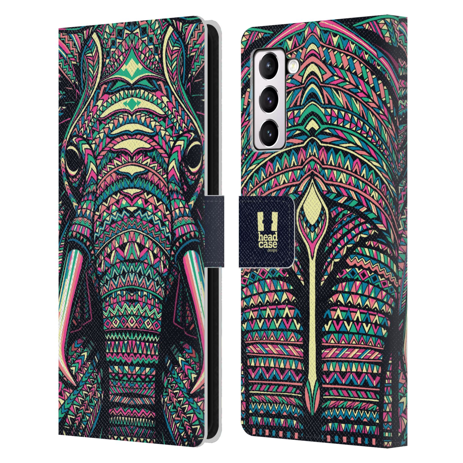 Pouzdro pro mobil Samsung Galaxy S21+ 5G  - Aztécký motiv slon