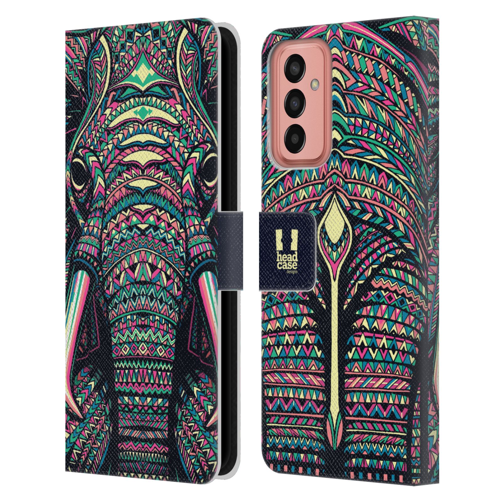 HEAD CASE Pouzdro pro mobil Samsung Galaxy M13 - Aztécký motiv slon