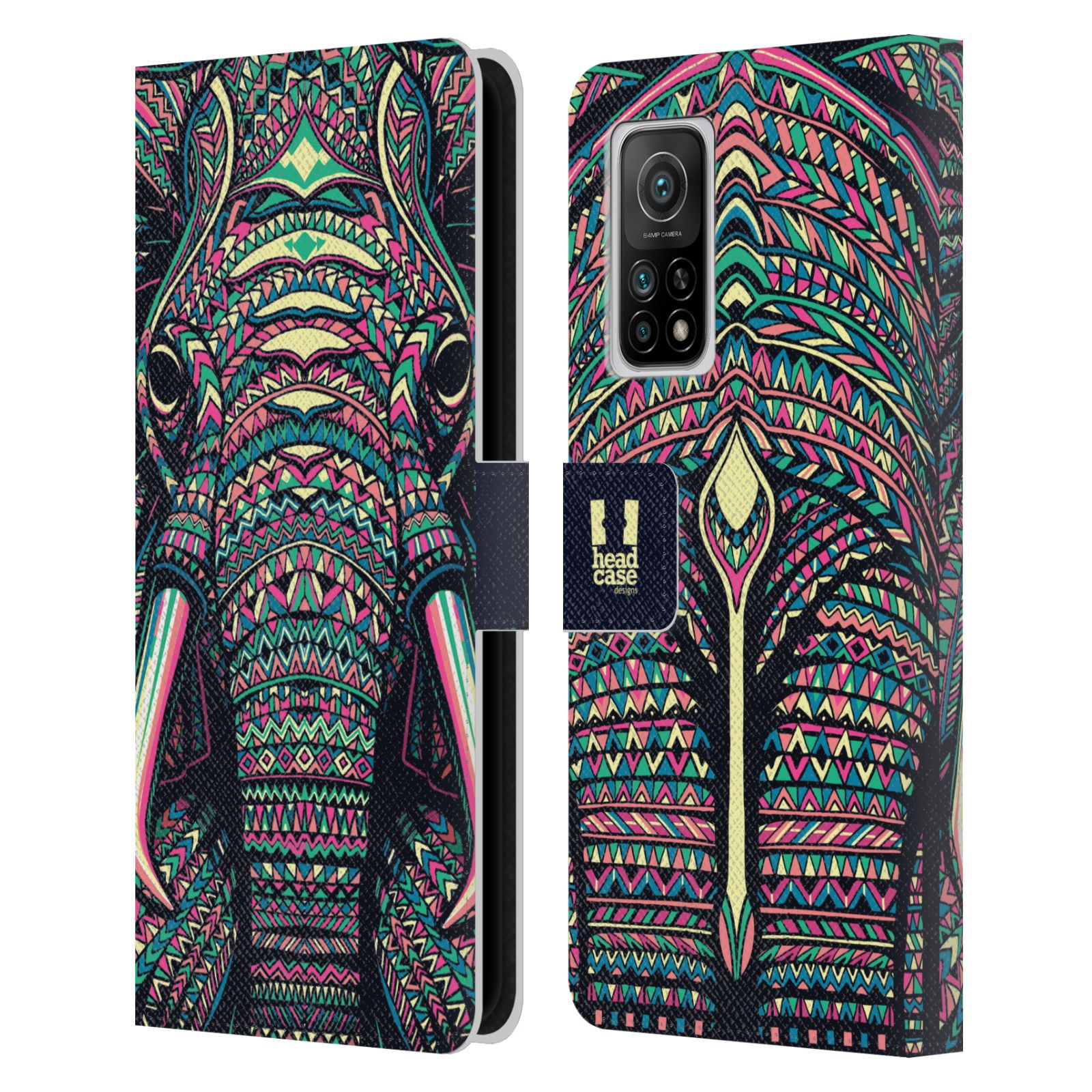 Pouzdro pro mobil Xiaomi Mi 10T / Mi 10T PRO - HEAD CASE - Aztécký motiv slon