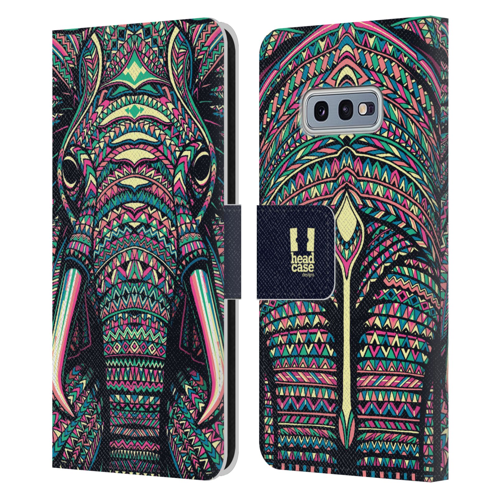 Pouzdro pro mobil Samsung Galaxy S10e  - Aztécký motiv slon