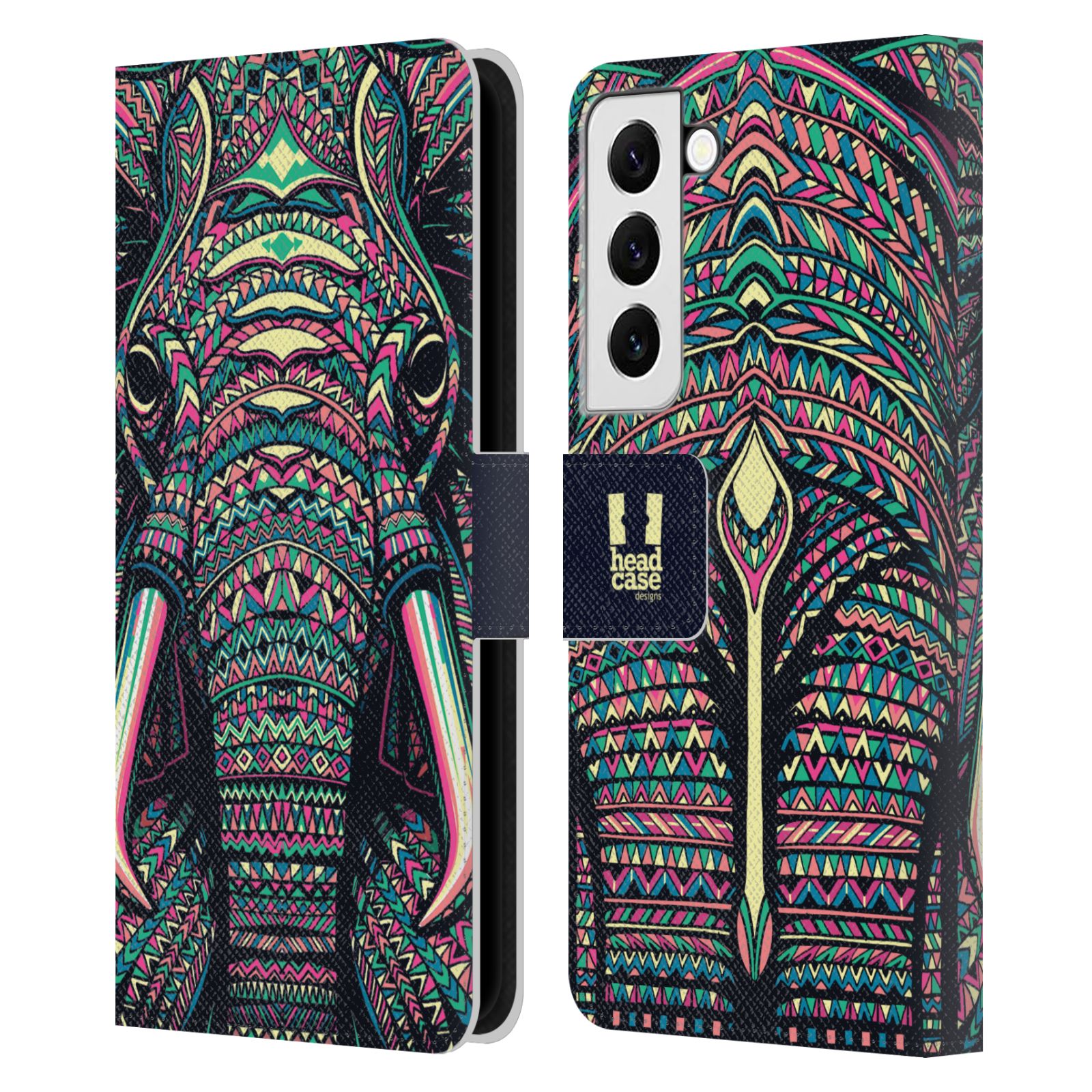 HEAD CASE Pouzdro pro mobil Samsung Galaxy S22 5G - Aztécký motiv slon