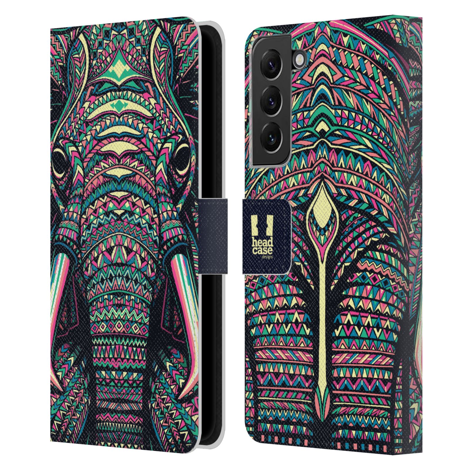 HEAD CASE Pouzdro pro mobil Samsung Galaxy S22+ 5G - Aztécký motiv slon