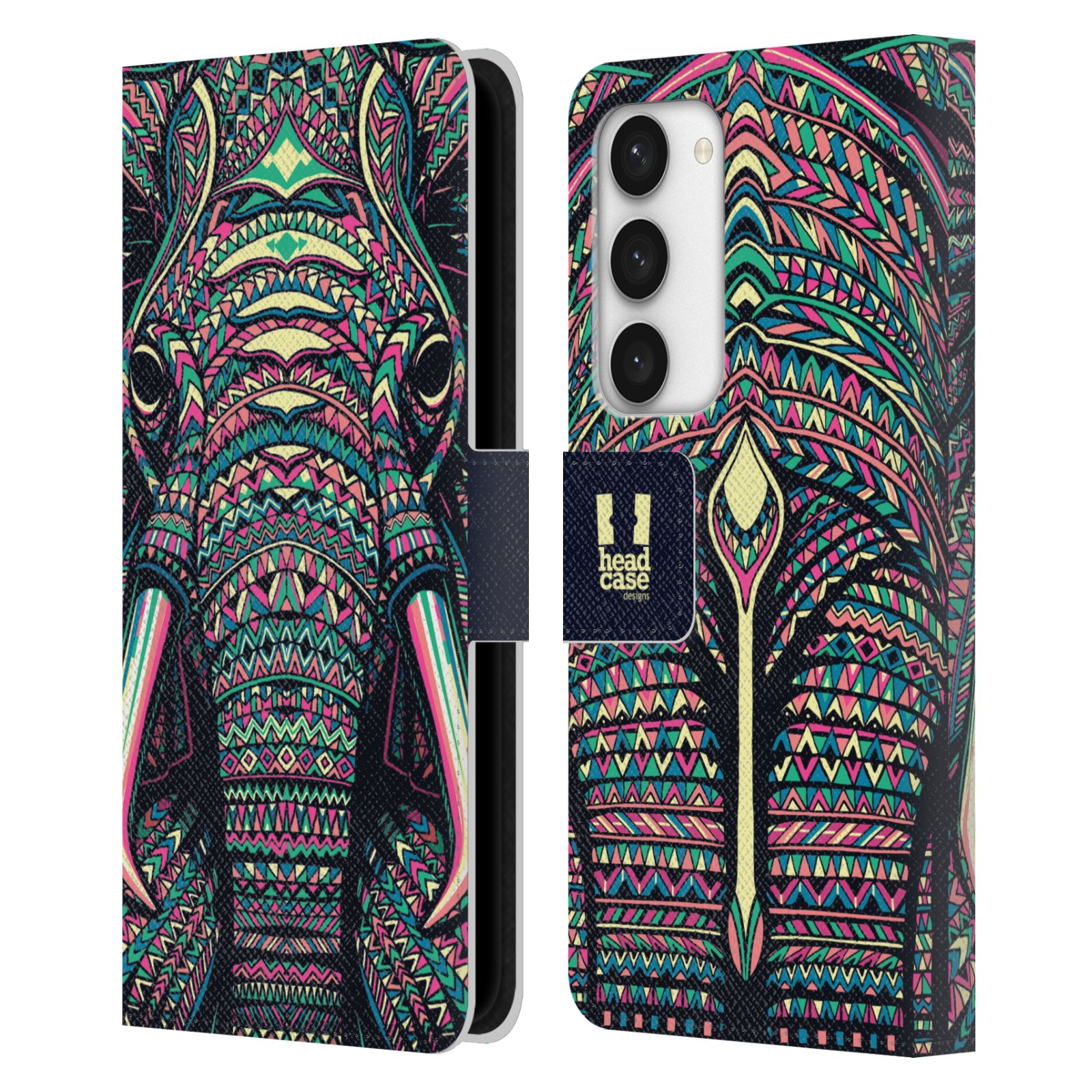HEAD CASE Pouzdro pro mobil Samsung Galaxy S23 5G - Aztécký motiv slon