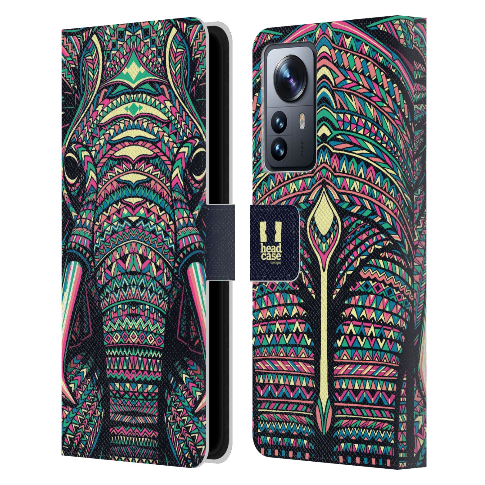 HEAD CASE Pouzdro pro mobil Xiaomi 12 PRO - Aztécký motiv slon