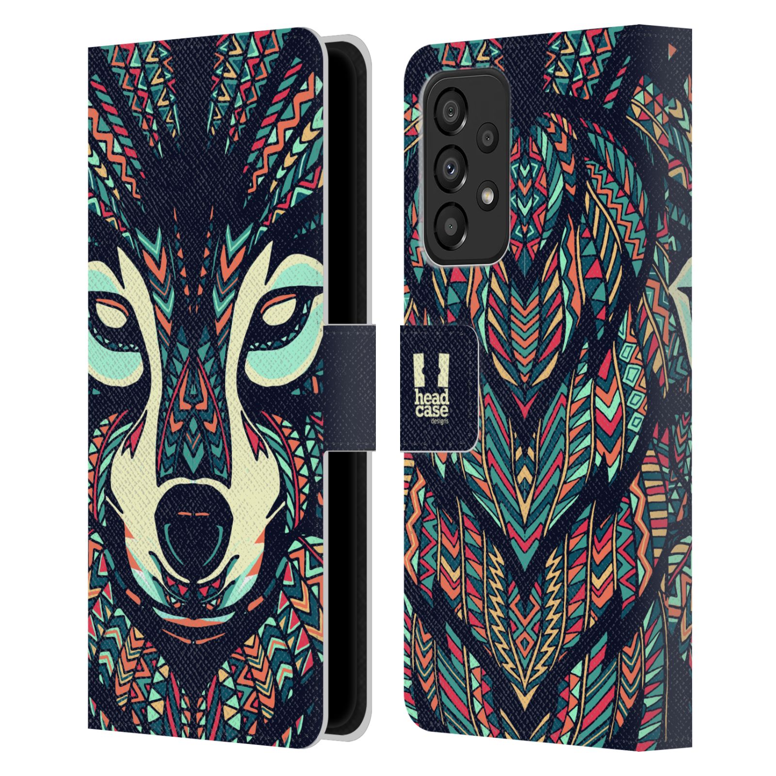 HEAD CASE Pouzdro pro mobil Samsung Galaxy A33 5G - Aztécký motiv vlk